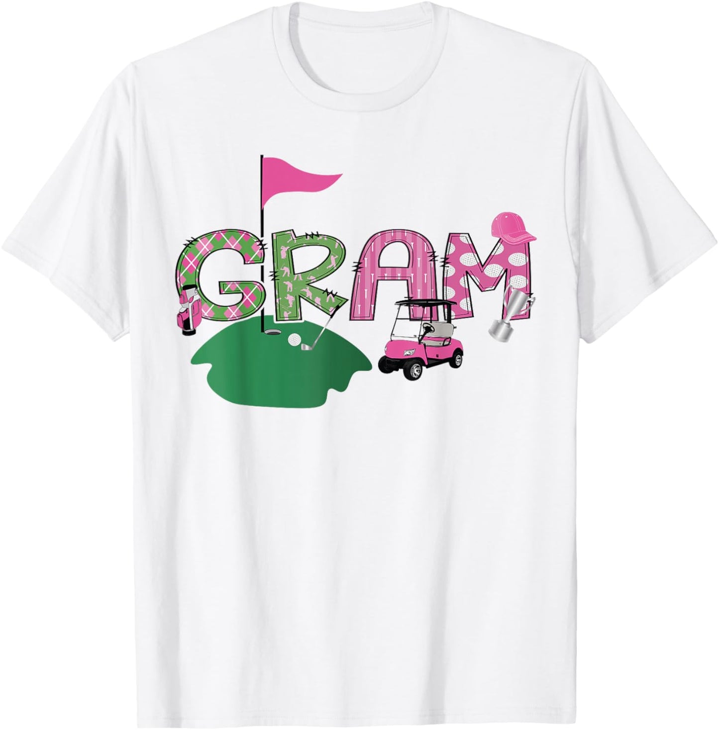 Golf Gram Hole In One Golf 1St Birthday Party T-Shirt - T-Shirt | White
