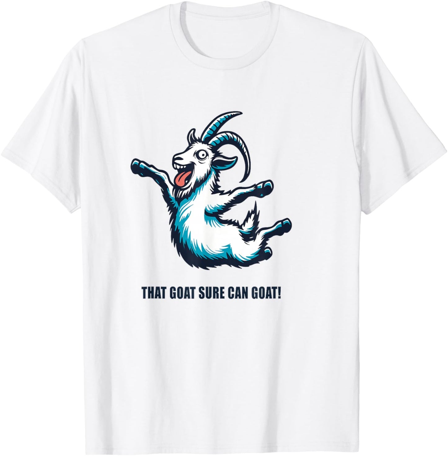 That Goat Sure Can Goat Simulator T-Shirt - T-Shirt | White