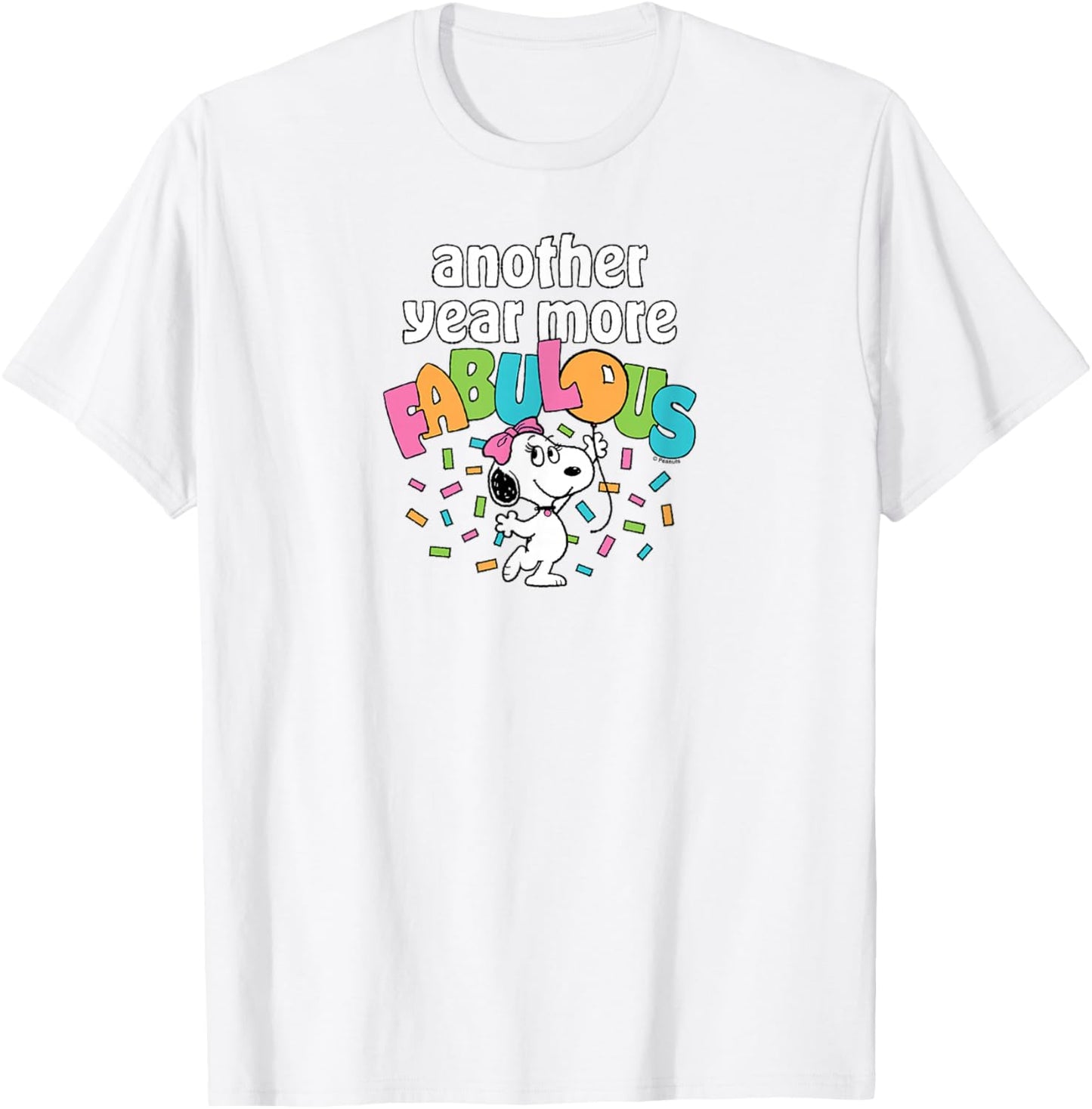 Peanuts - Belle Birthday Another Year More Fabulous T-Shirt - T-Shirt | White