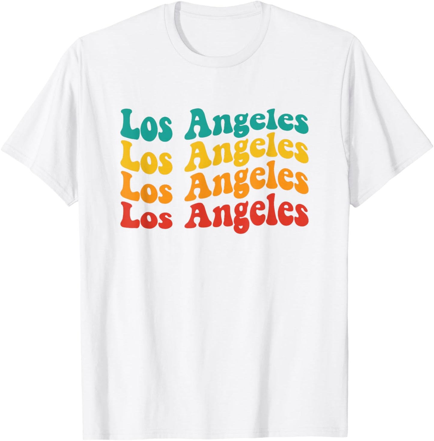 Vintage 60s Los Angeles Souvenir Men Kids LA T-Shirt - T-Shirt | White
