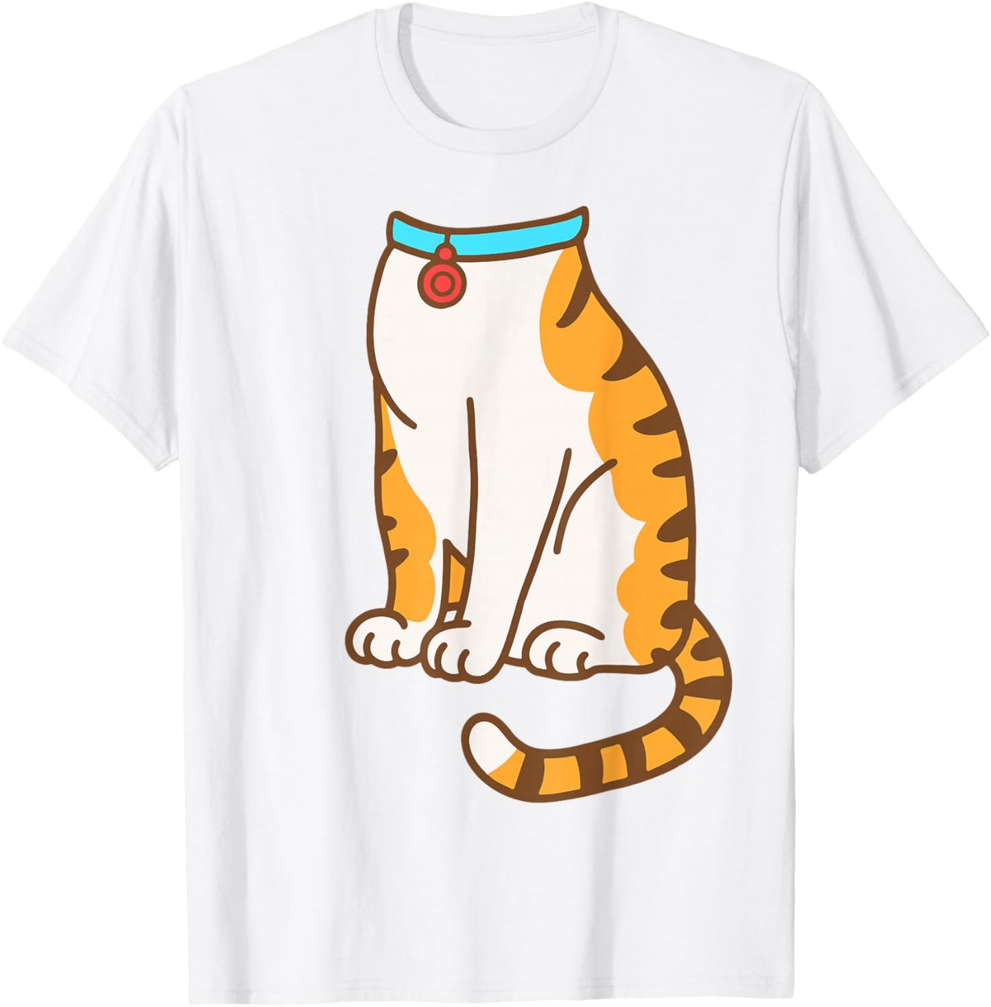Orange Cat Shirt Adult Kids Men Women Tabby Cat Costume T-Shirt - T-Shirt | White