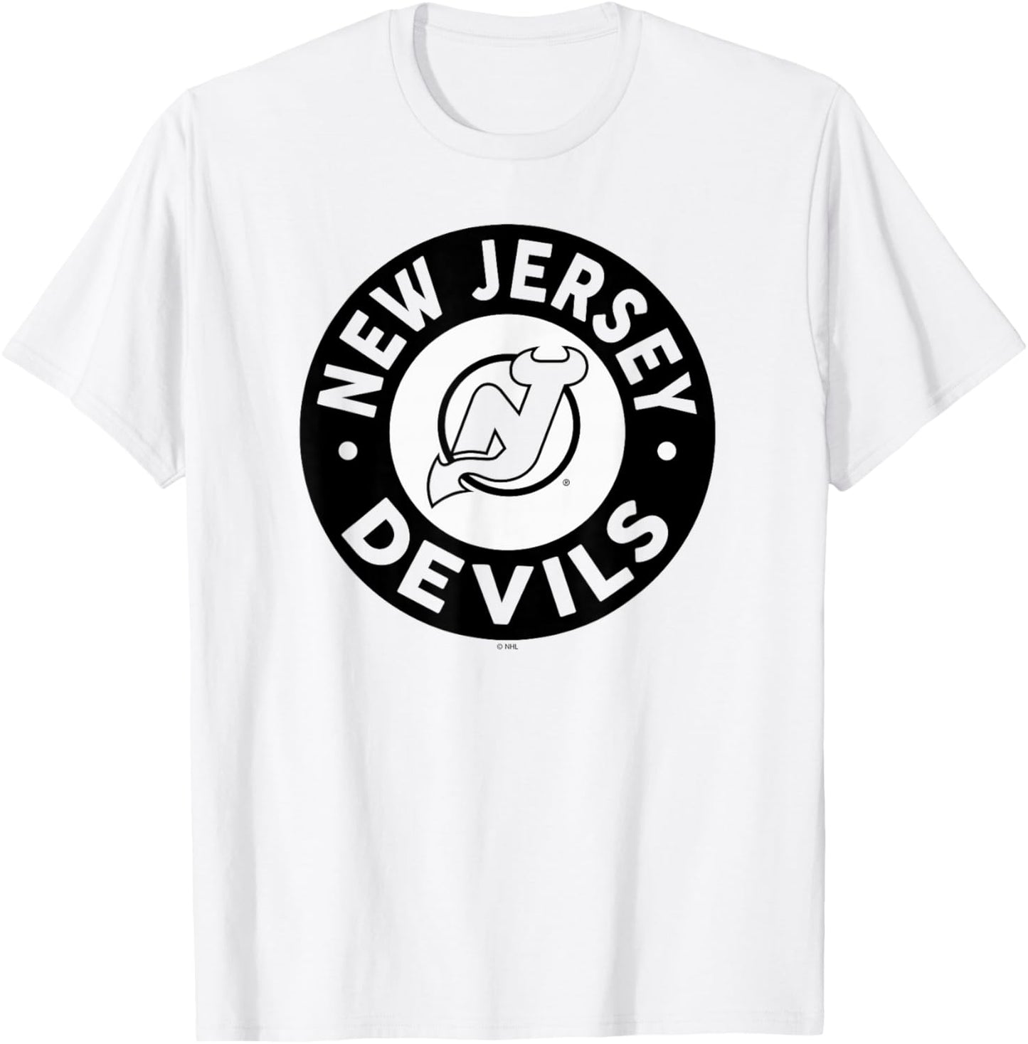 New Jersey Devils Symbol Red Officially Licensed T-Shirt - T-Shirt | White