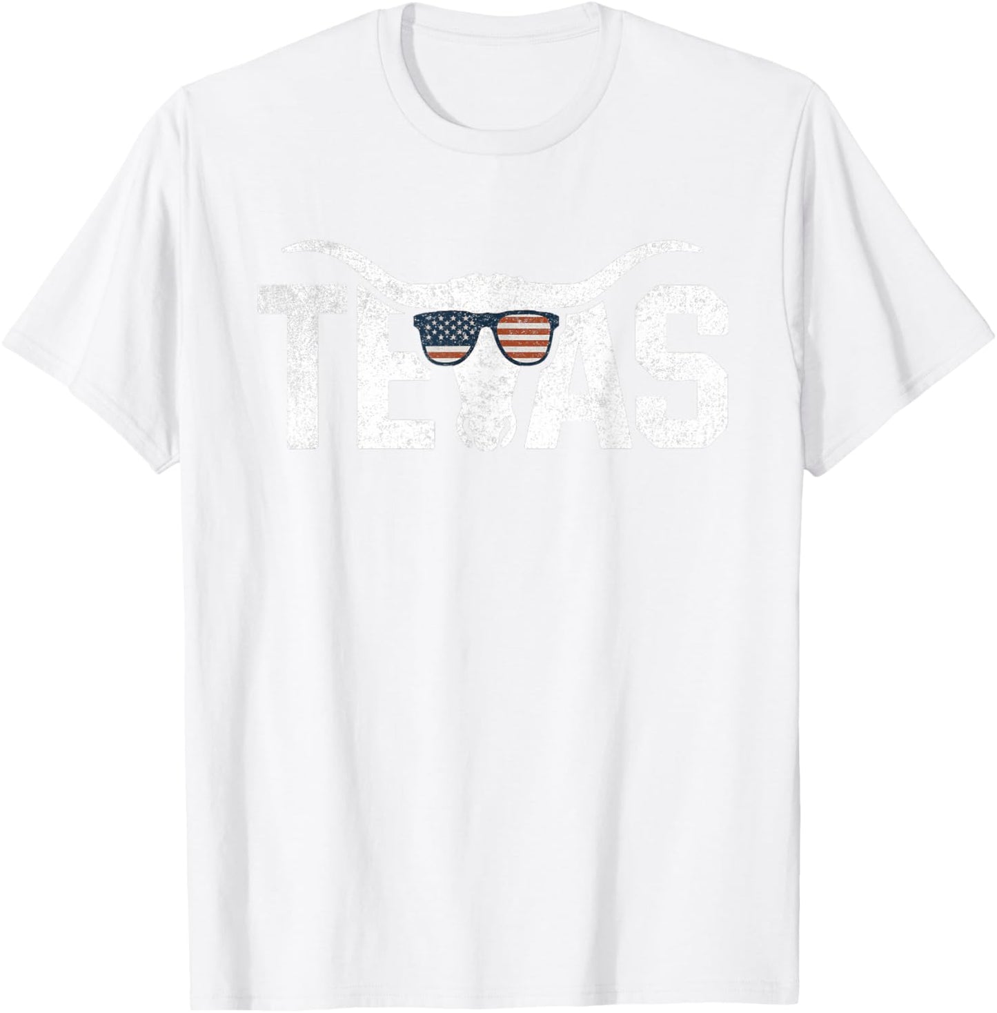 Texas Vintage Retro T-Shirt - T-Shirt | White