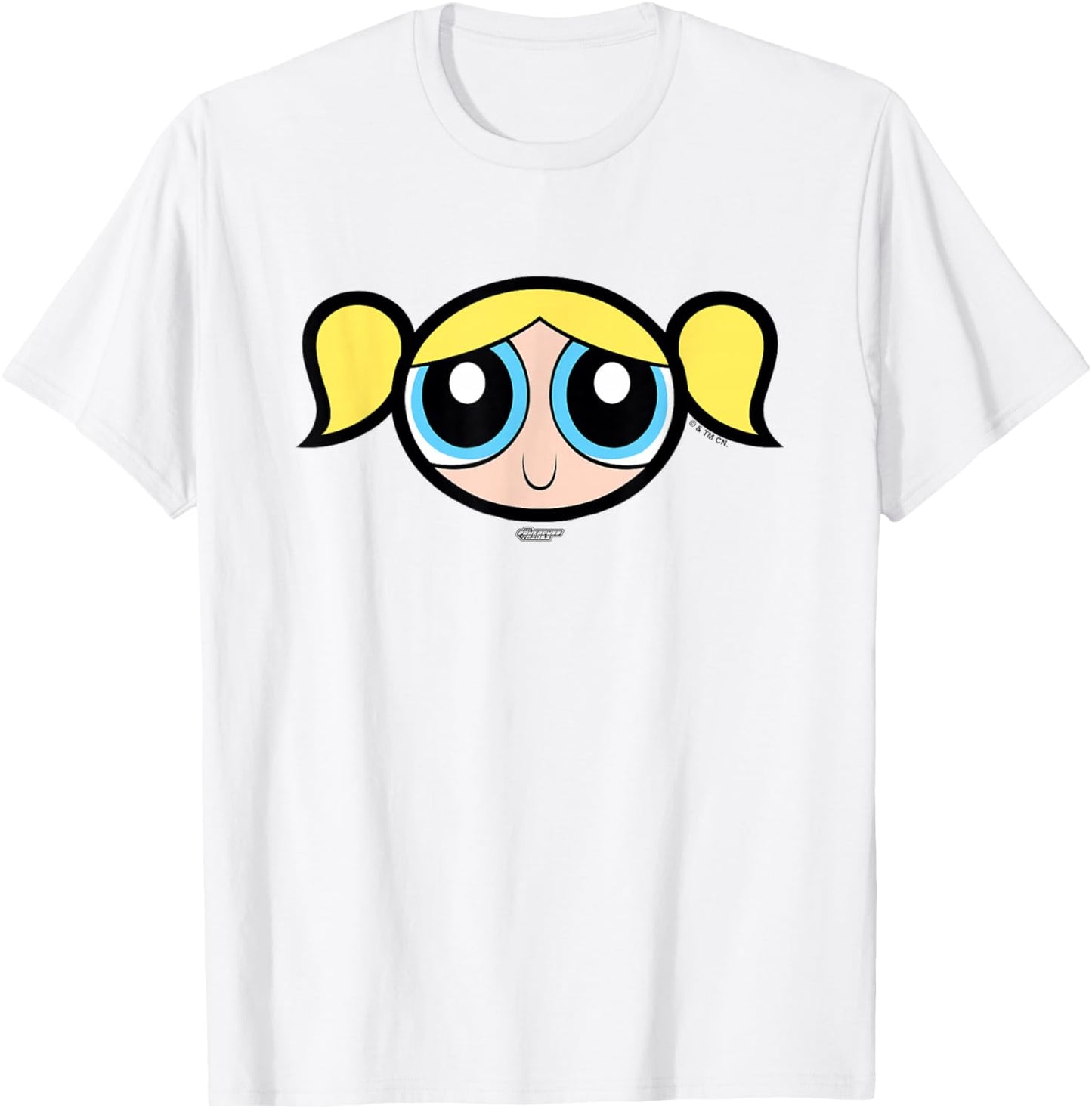 The Powerpuff Girls Bubbles Face T-Shirt - T-Shirt | White