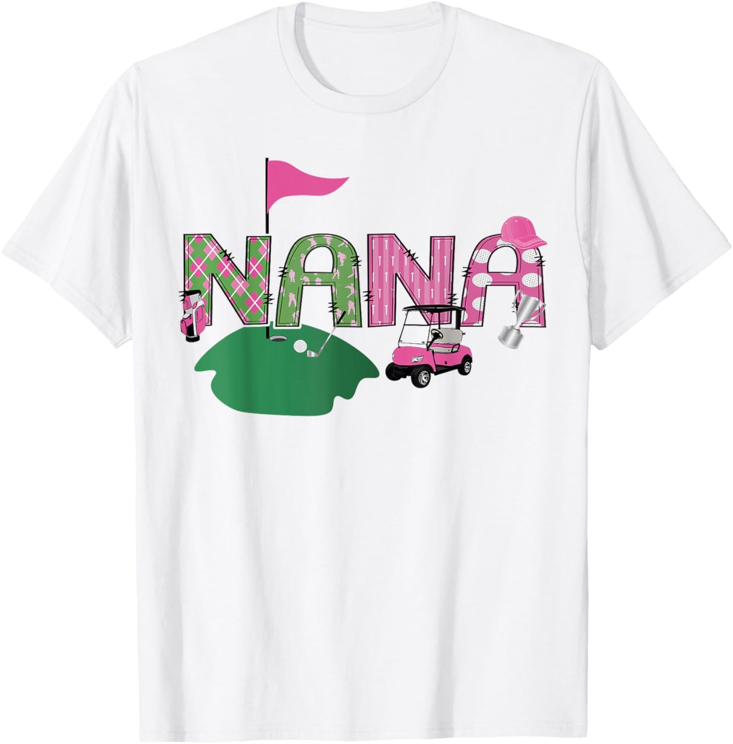 Golf Nana Hole In One Golf 1St Birthday Party T-Shirt - T-Shirt | White