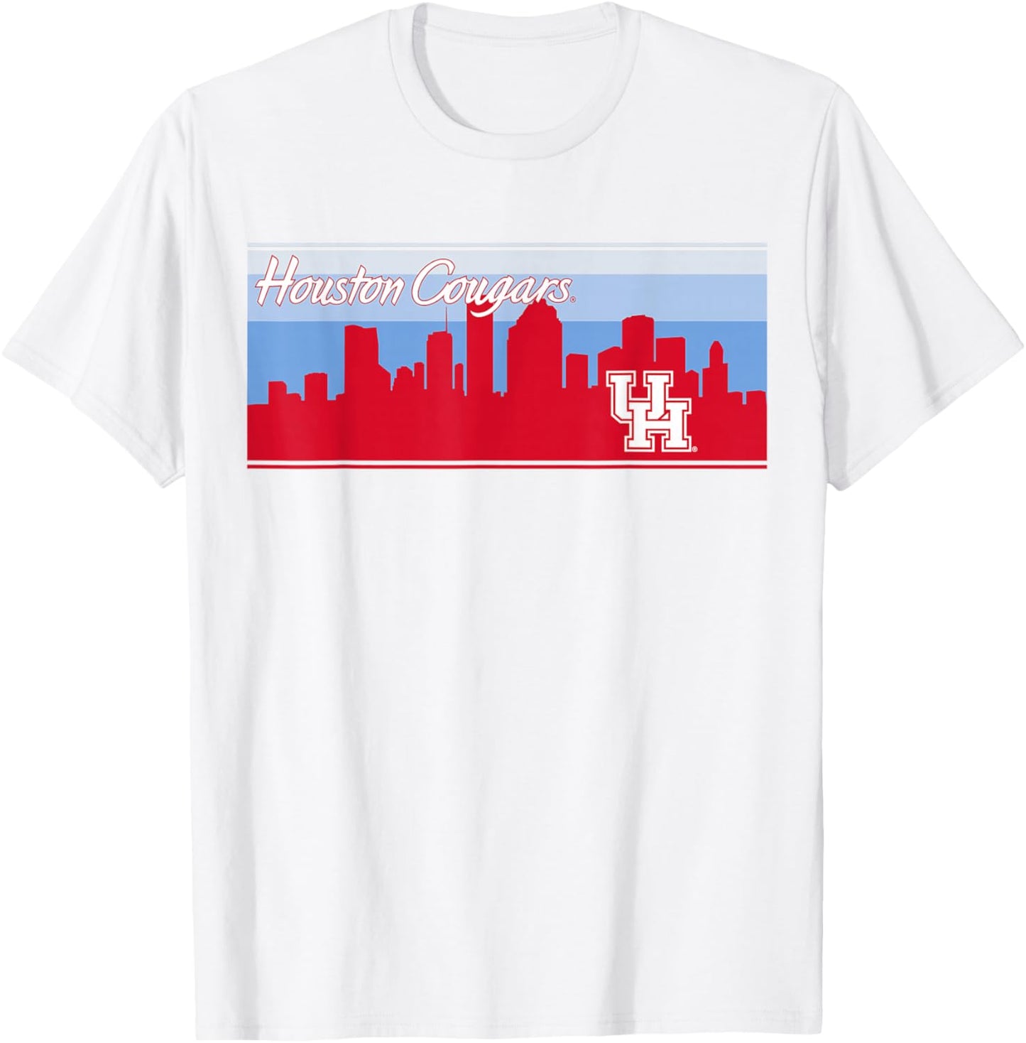 University of Houston | Houston Blue Collection Skyline T-Shirt - T-Shirt | White