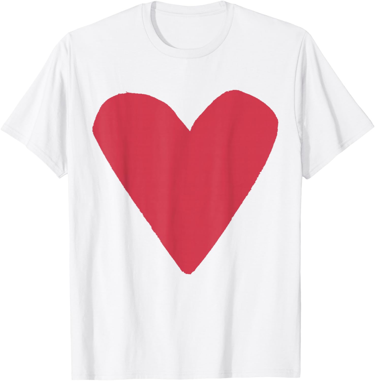 Red Heart Pink T-Shirt - T-Shirt | White