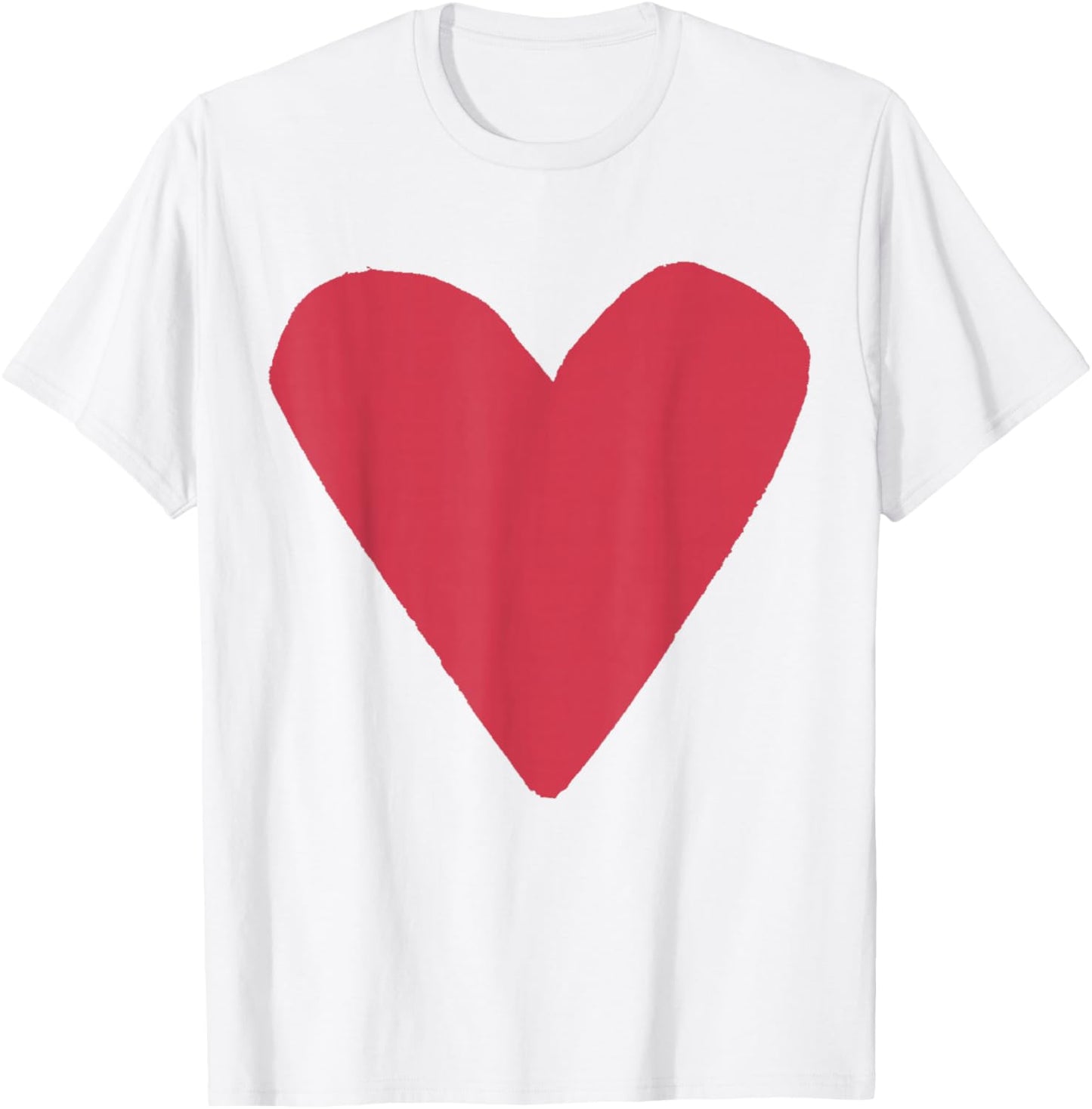 Red Heart White T-Shirt - T-Shirt | White