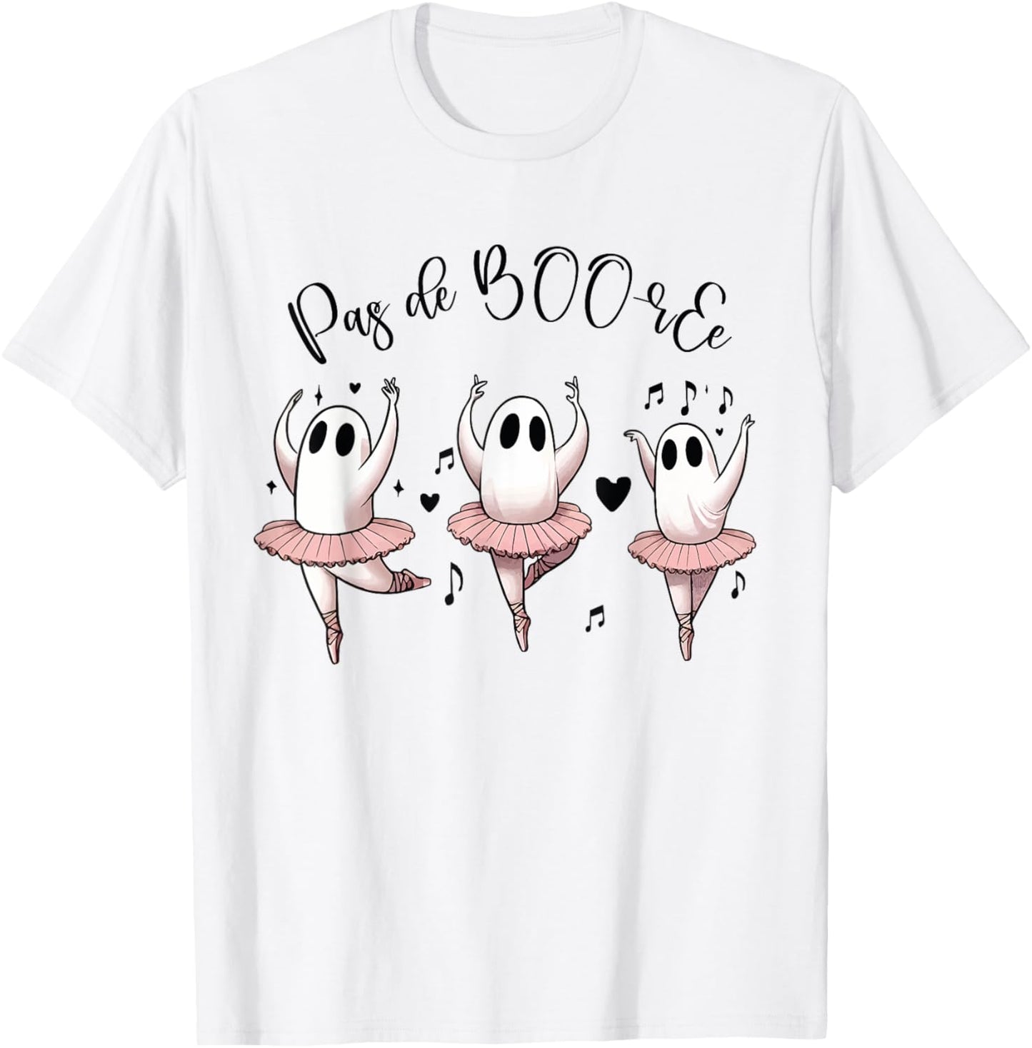Ghost Pas de BOO-rée Ballet Dance - Halloween Ballerina T-Shirt - T-Shirt | White