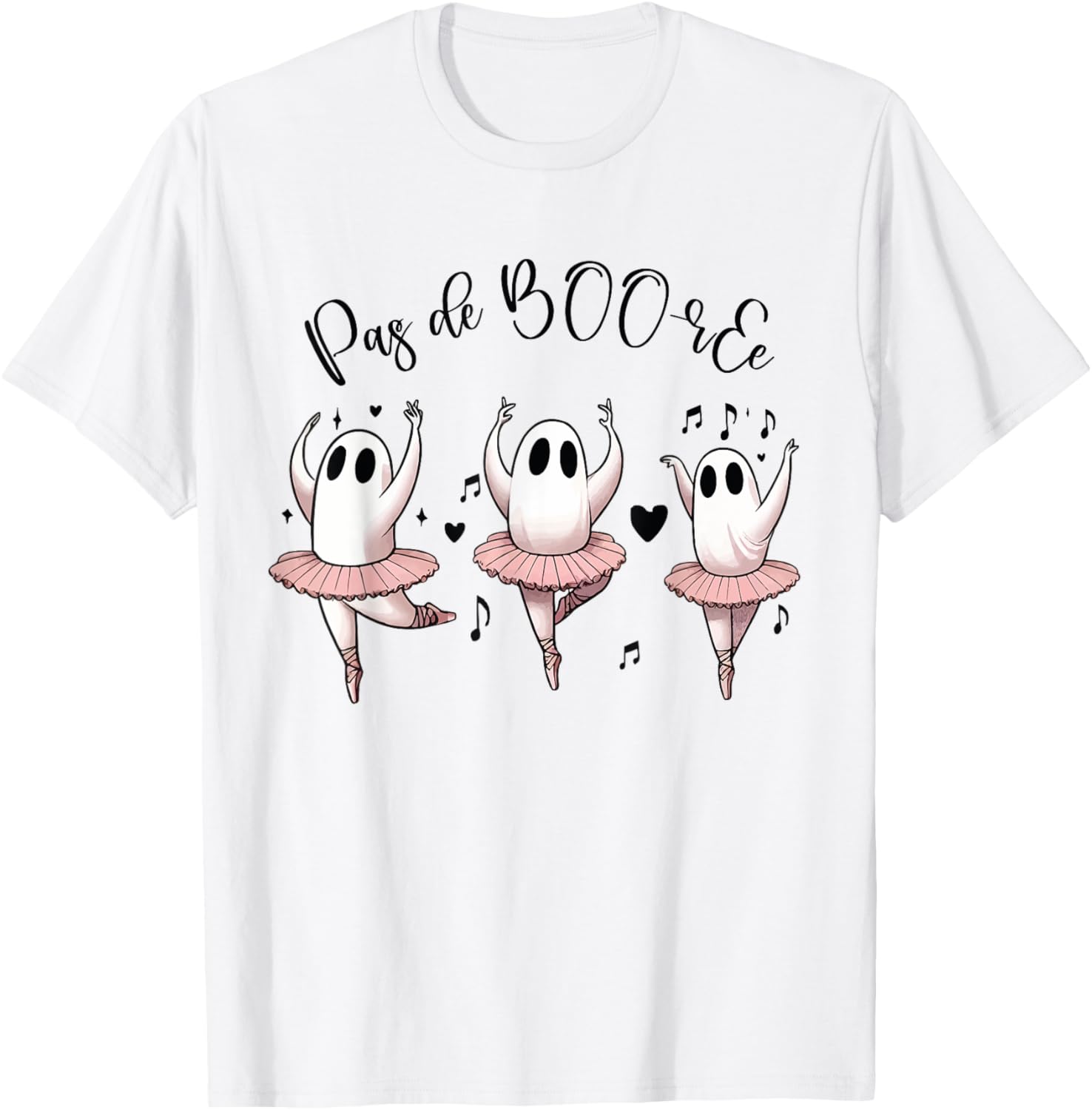 Ghost Pas de BOO-rée Ballet Dance - Halloween Ballerina T-Shirt - T-Shirt | White