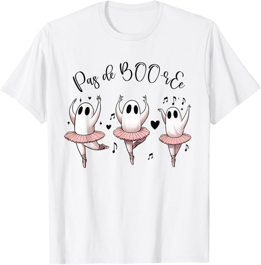 Ghost Pas de BOO-rée Ballet Dance - Halloween Ballerina T-Shirt - T-Shirt | White