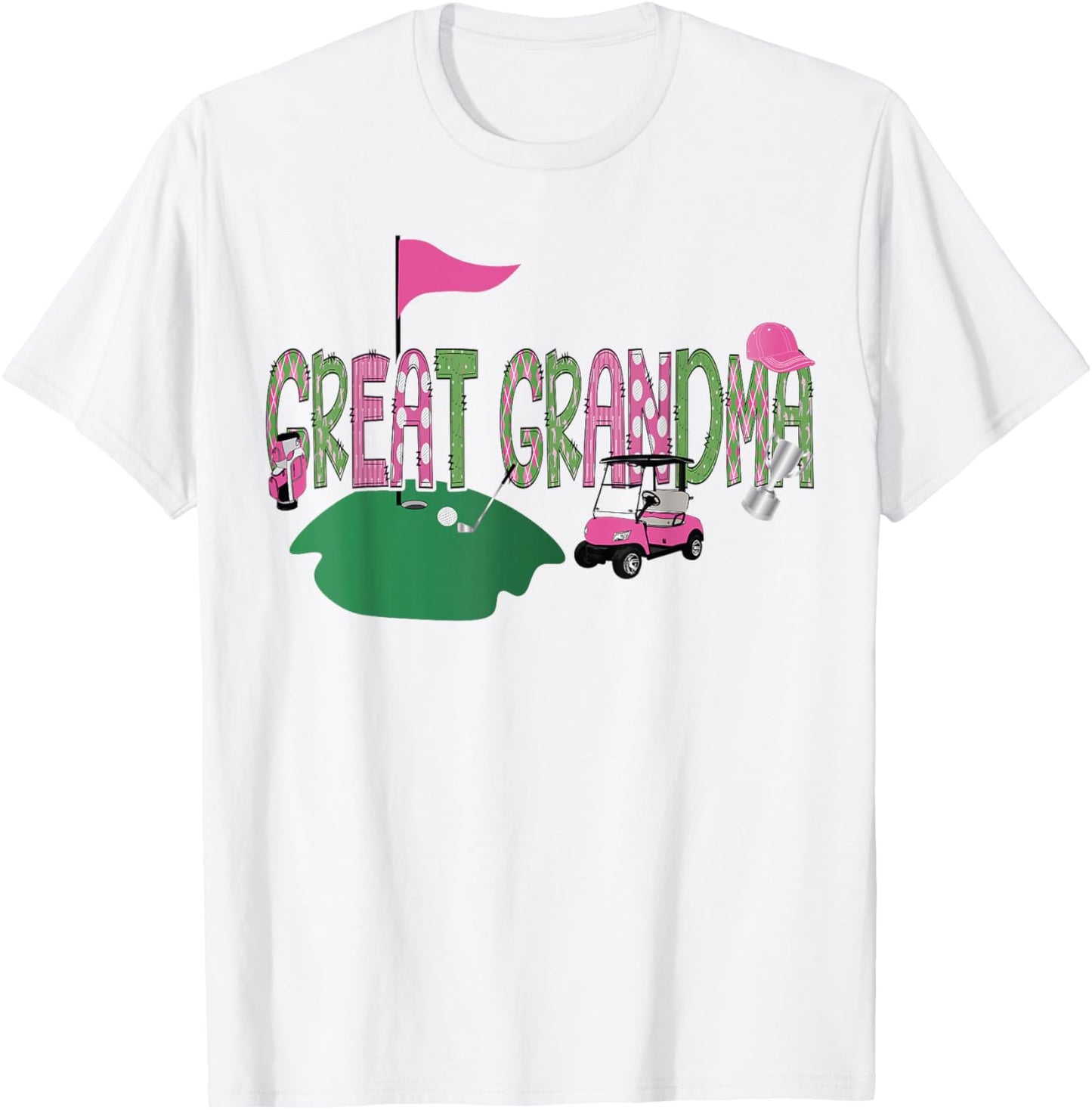 Golf Great Grandma Hole In One Golf 1St Birthday Party T-Shirt - T-Shirt | White