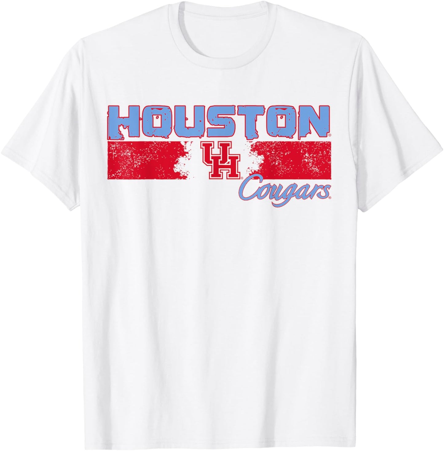 University of Houston | Houston Blue Collection Bar Logo T-Shirt - T-Shirt | White