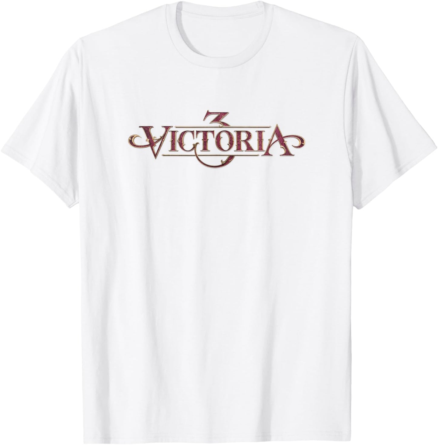 Official Victoria 3 Strategy Game logo colorful T-Shirt - T-Shirt | White