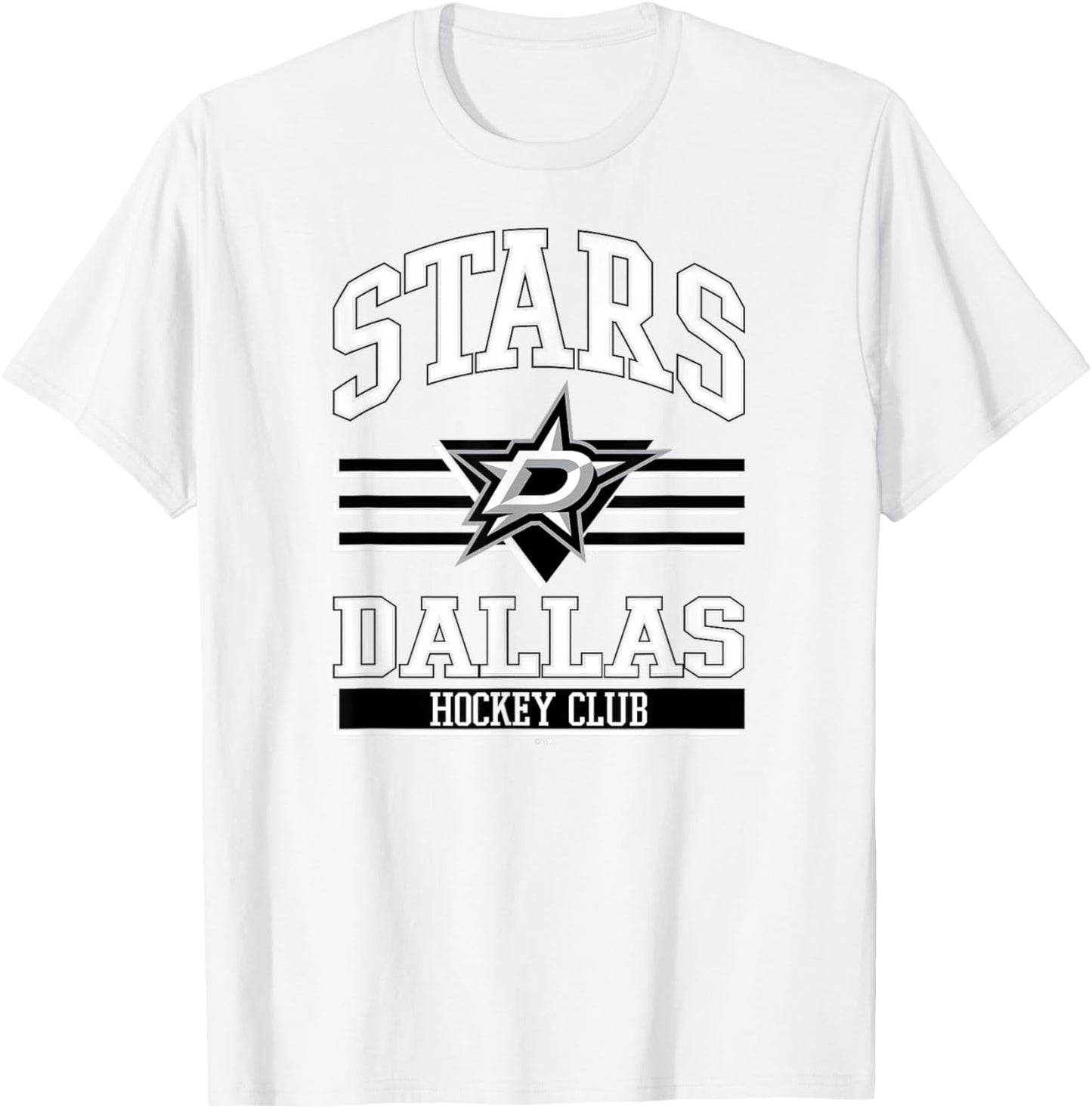 Dallas Stars Hockey Club Green Officially Licensed T-Shirt - T-Shirt | White