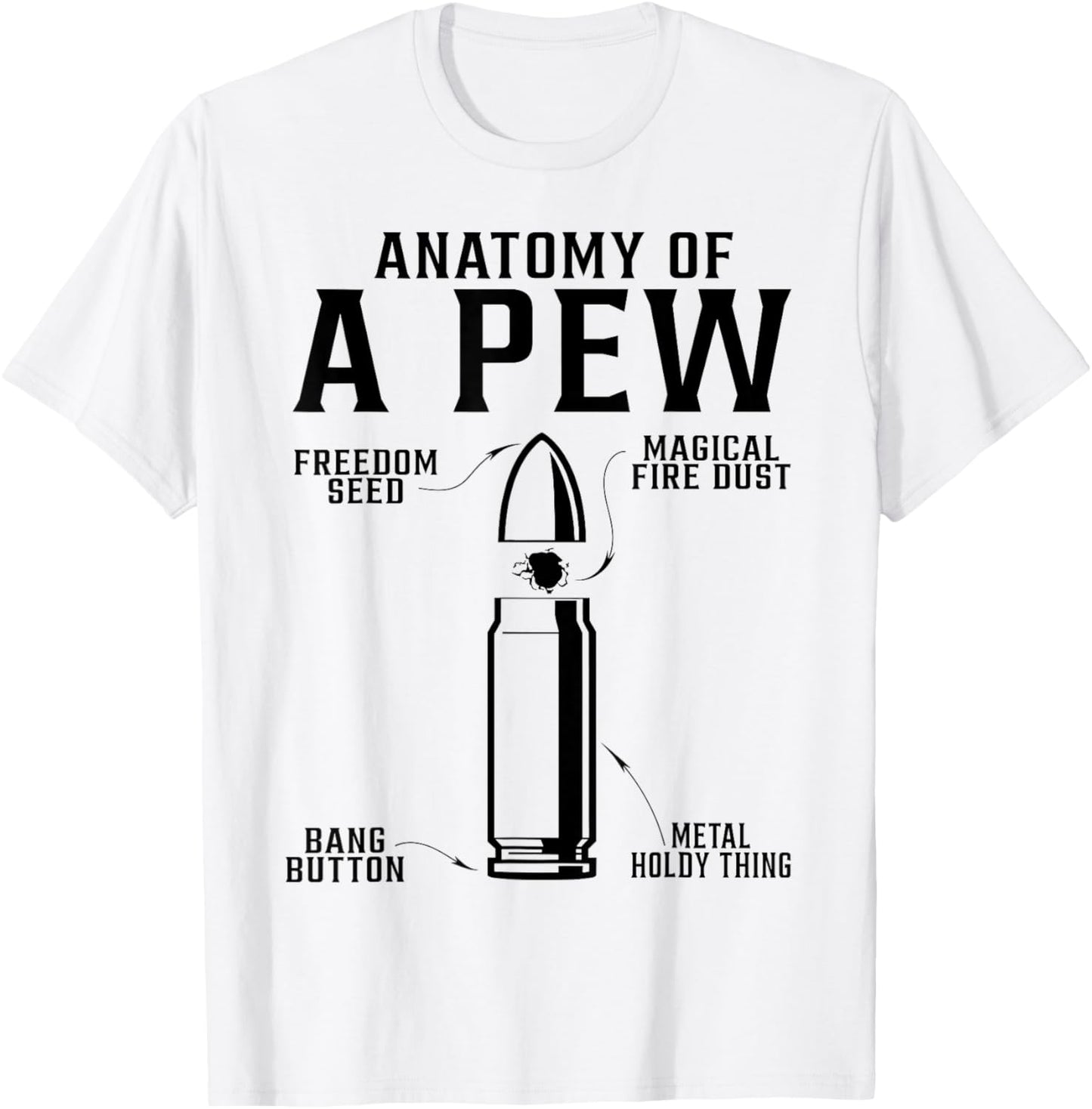 Pew anatomy T-Shirt - T-Shirt | White