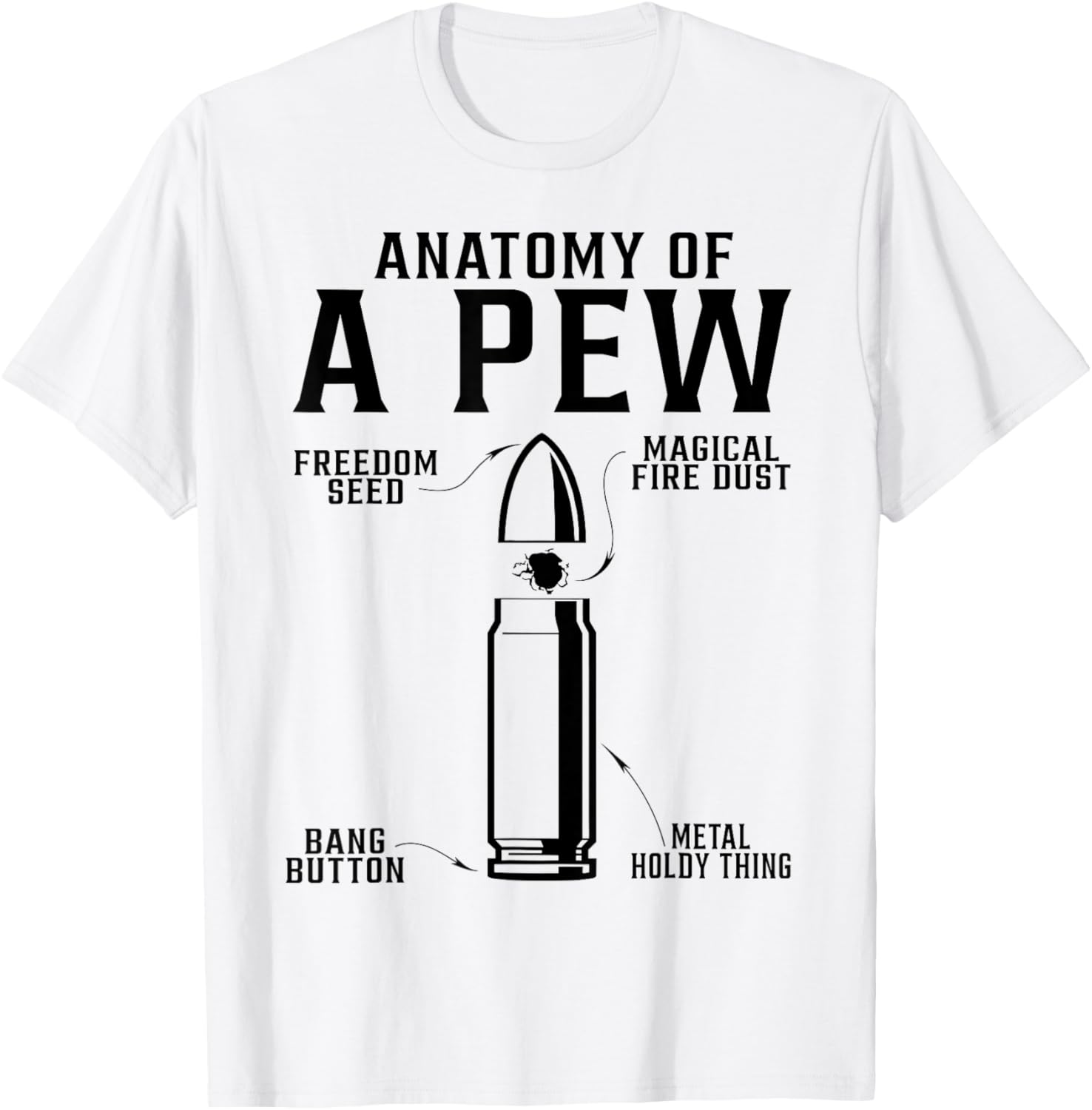 Pew anatomy T-Shirt - T-Shirt | White