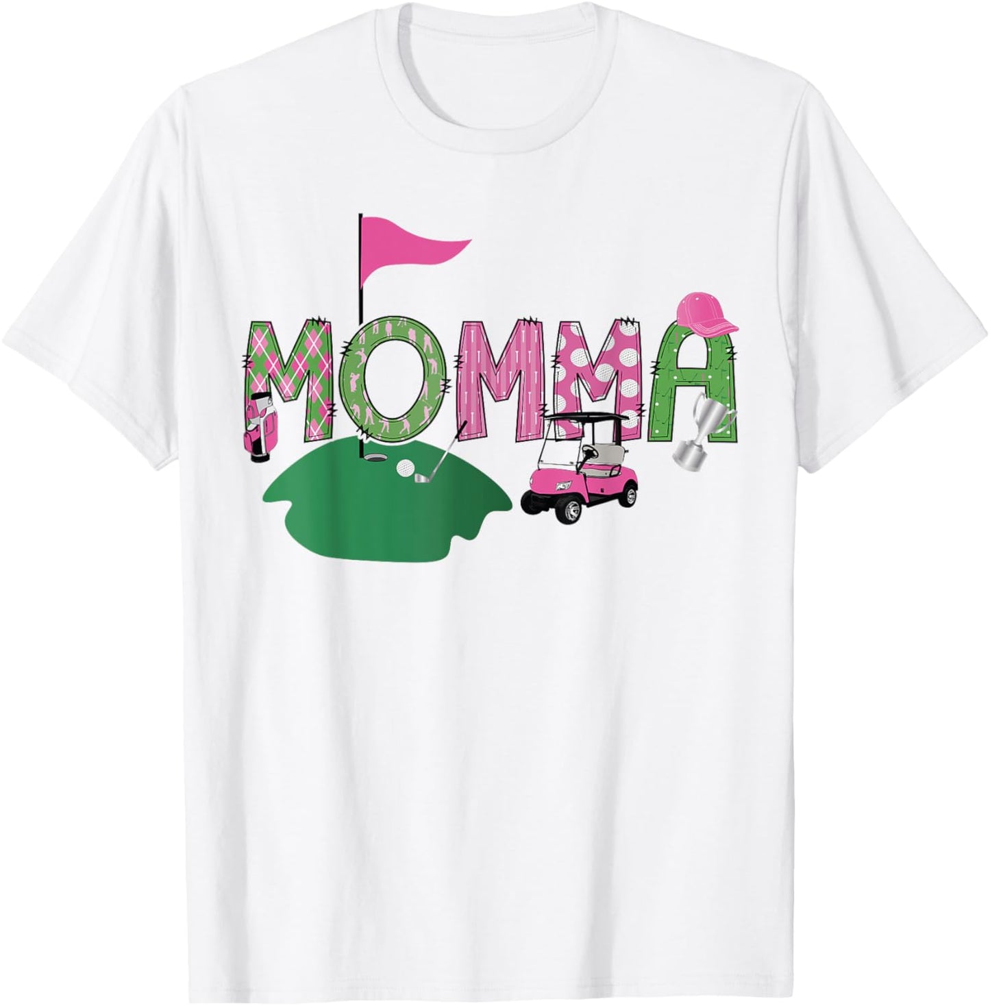 Golf Momma Hole In One Golf 1St Birthday Party T-Shirt - T-Shirt | White