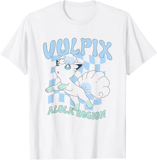 Pokémon Vulpix Alola Region Ice Type Majestic Portrait T-Shirt - T-Shirt | White