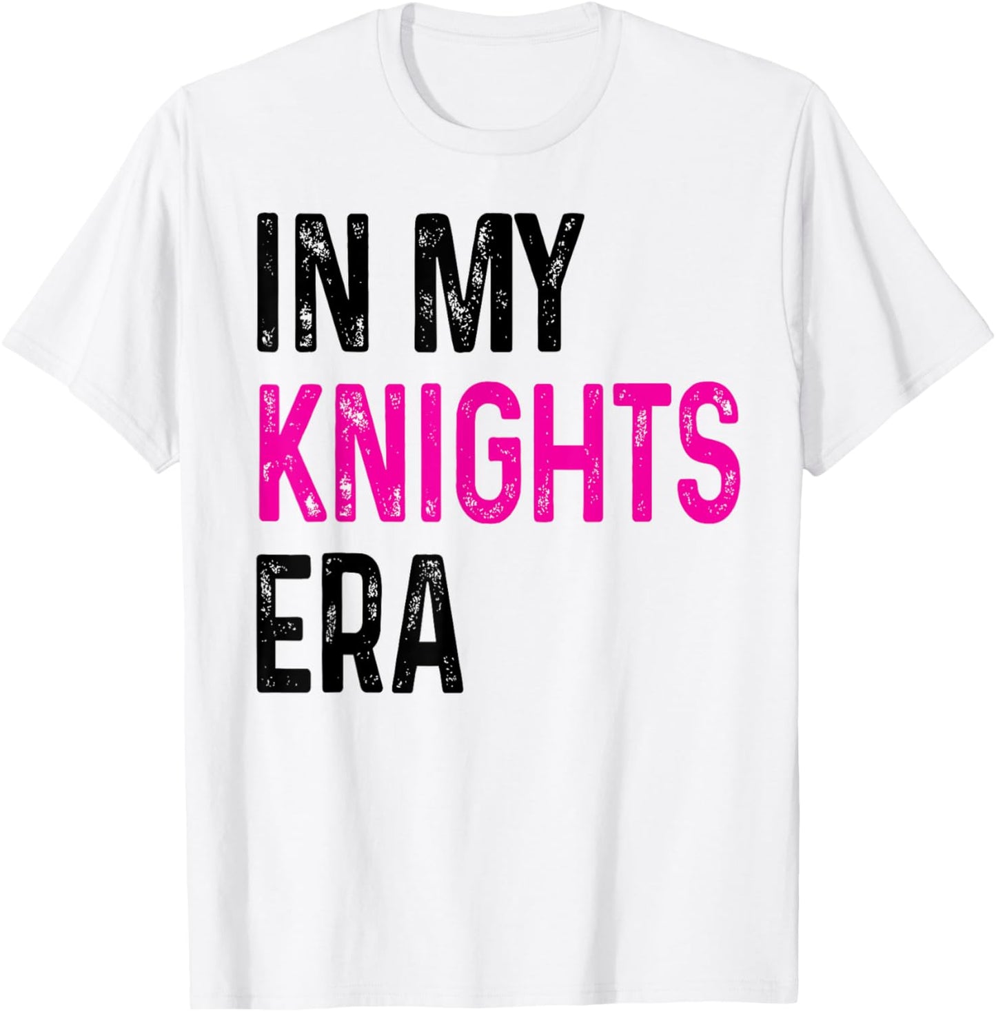 In My Knights Era Back to School Spirit Game Retro Groovy T-Shirt - T-Shirt | White