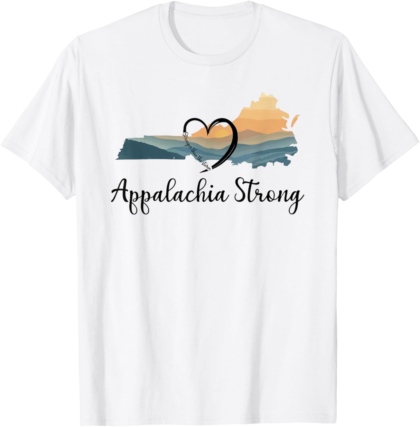 Appalachia Strong NC Mountains T-Shirt - T-Shirt | White