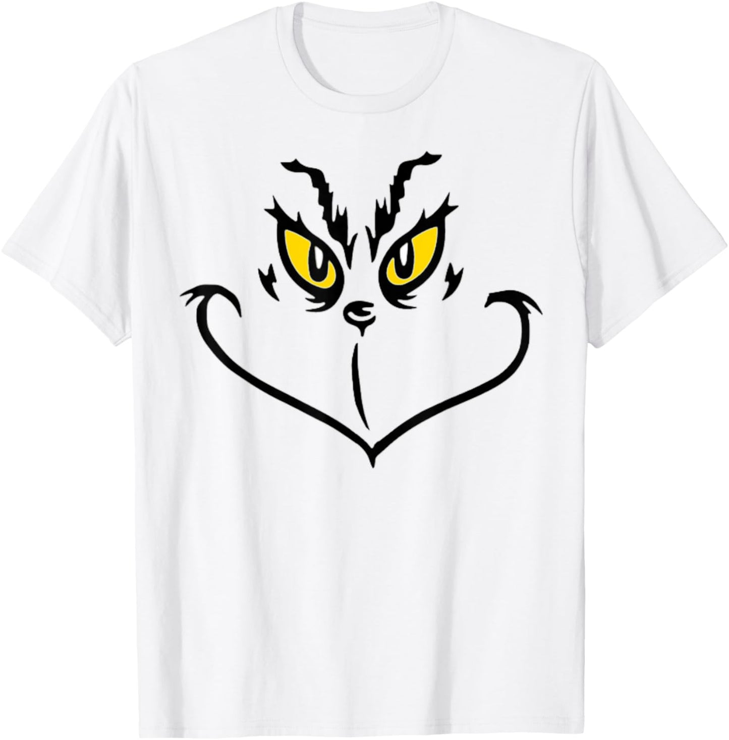 Funny Christmas Elf Face Outfit | Funny Christmas T-Shirt - T-Shirt | White