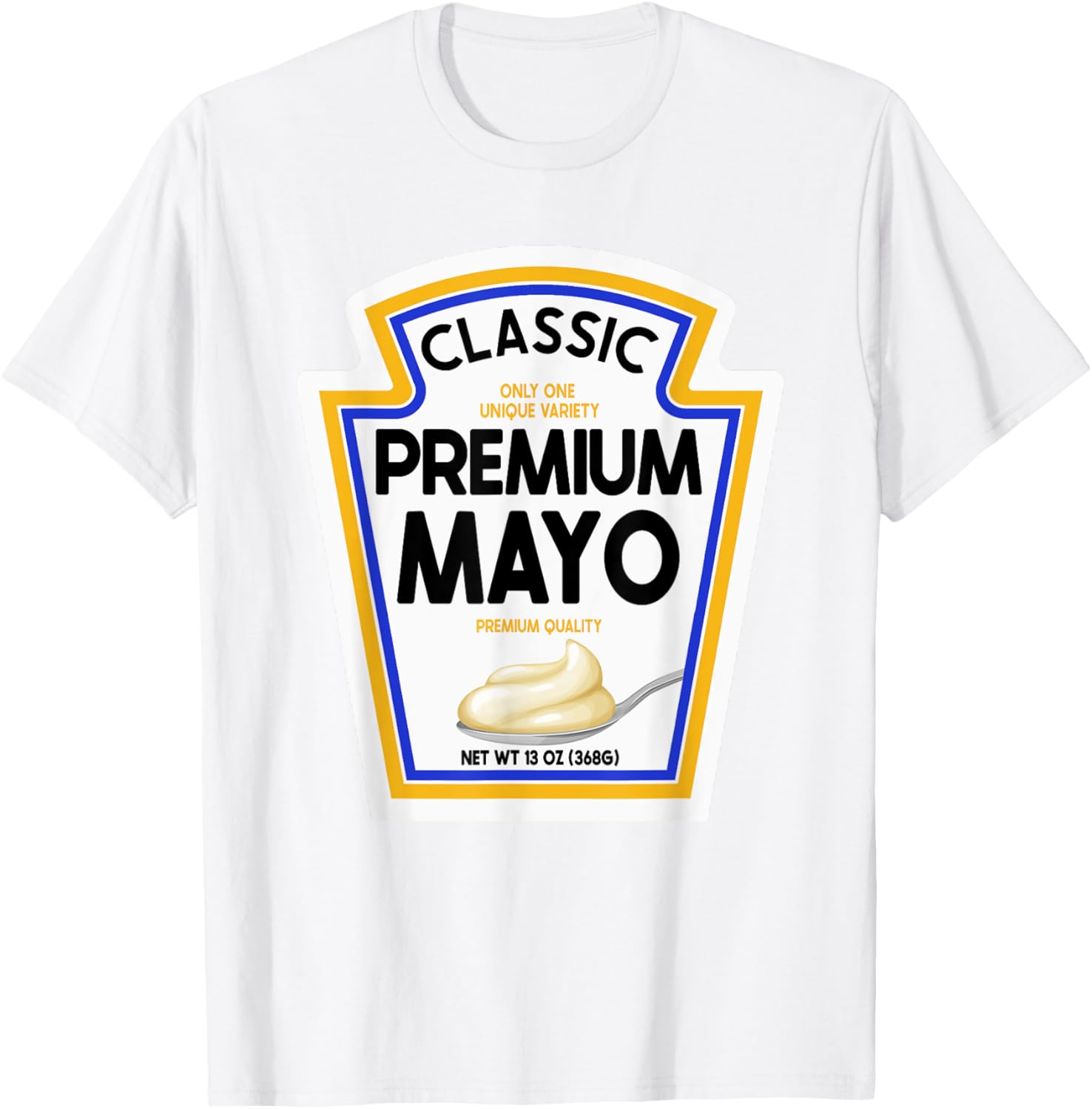 White Mayonnaise DIY Halloween Costume Couples & Group Mayo T-Shirt - T-Shirt | White