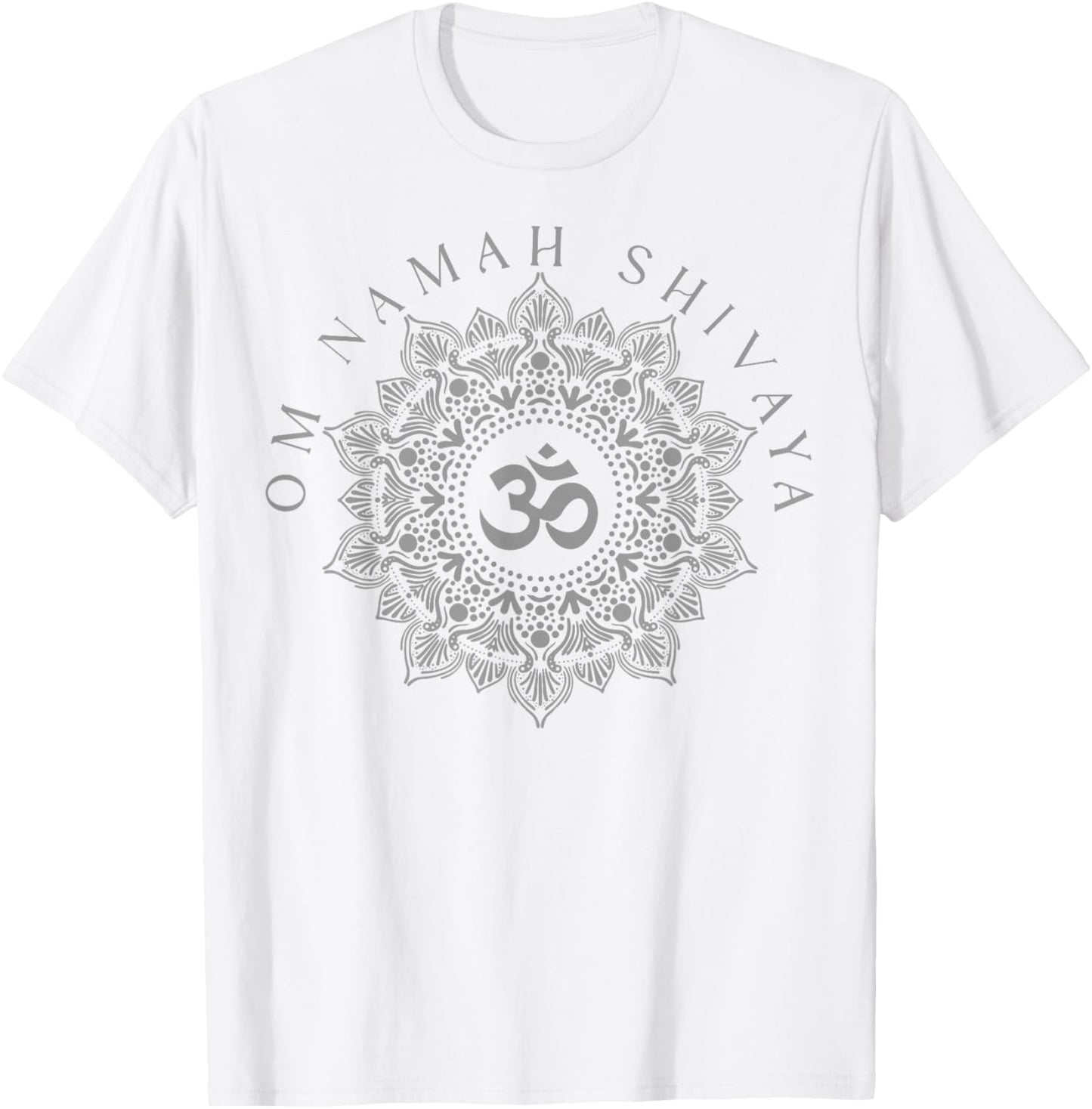 Om Namah Shivaya Meditation Mantra Spiritual Chakra T-Shirt - T-Shirt | White