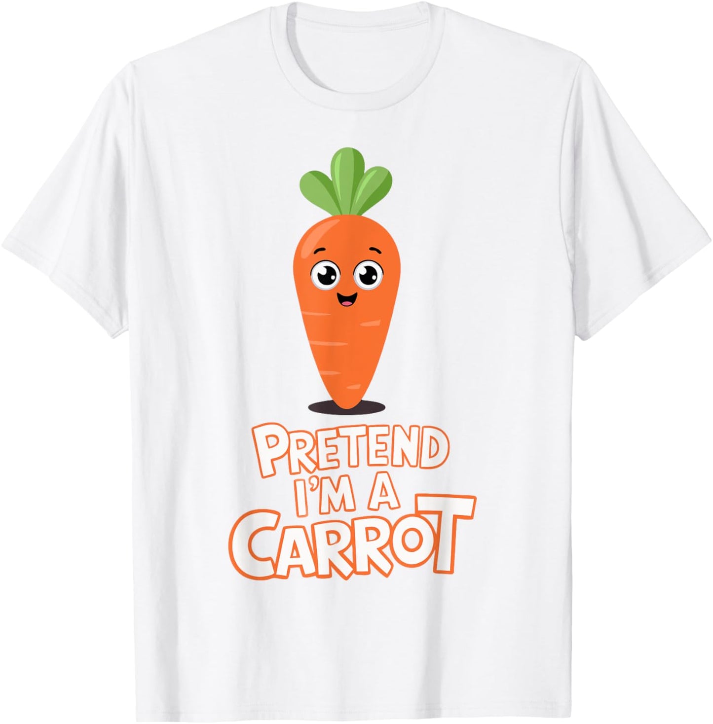 Pretend I'm A Carrot T-Shirt - T-Shirt | White