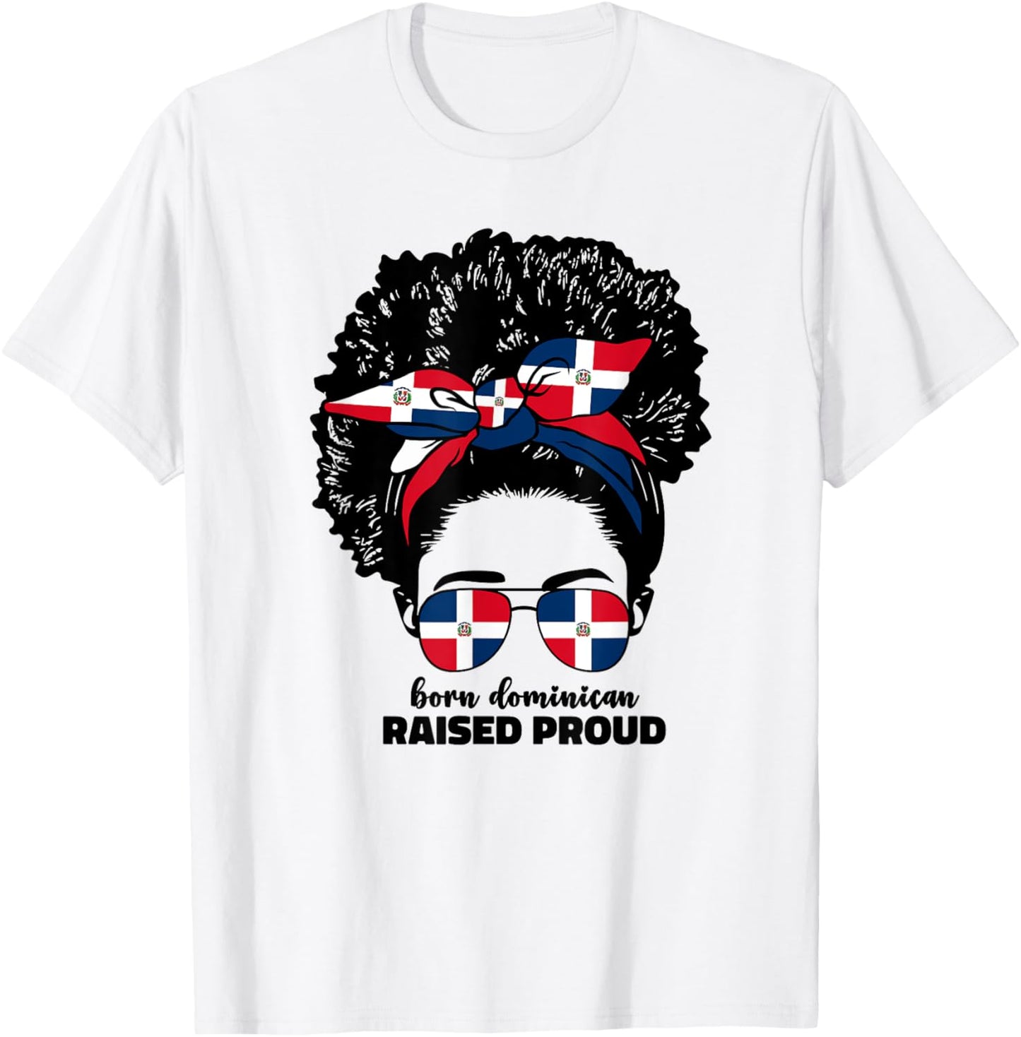 Dominicana Dominican Girl Girls Republic Dominicana Afro T-Shirt - T-Shirt | White
