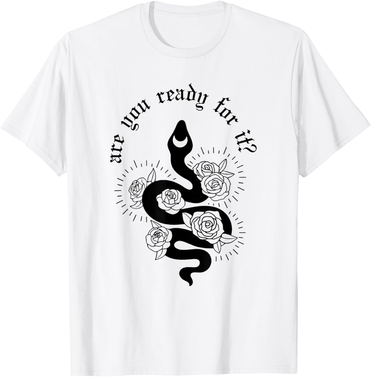 Are you ready for it Rep expression Snake T-Shirt - T-Shirt | White
