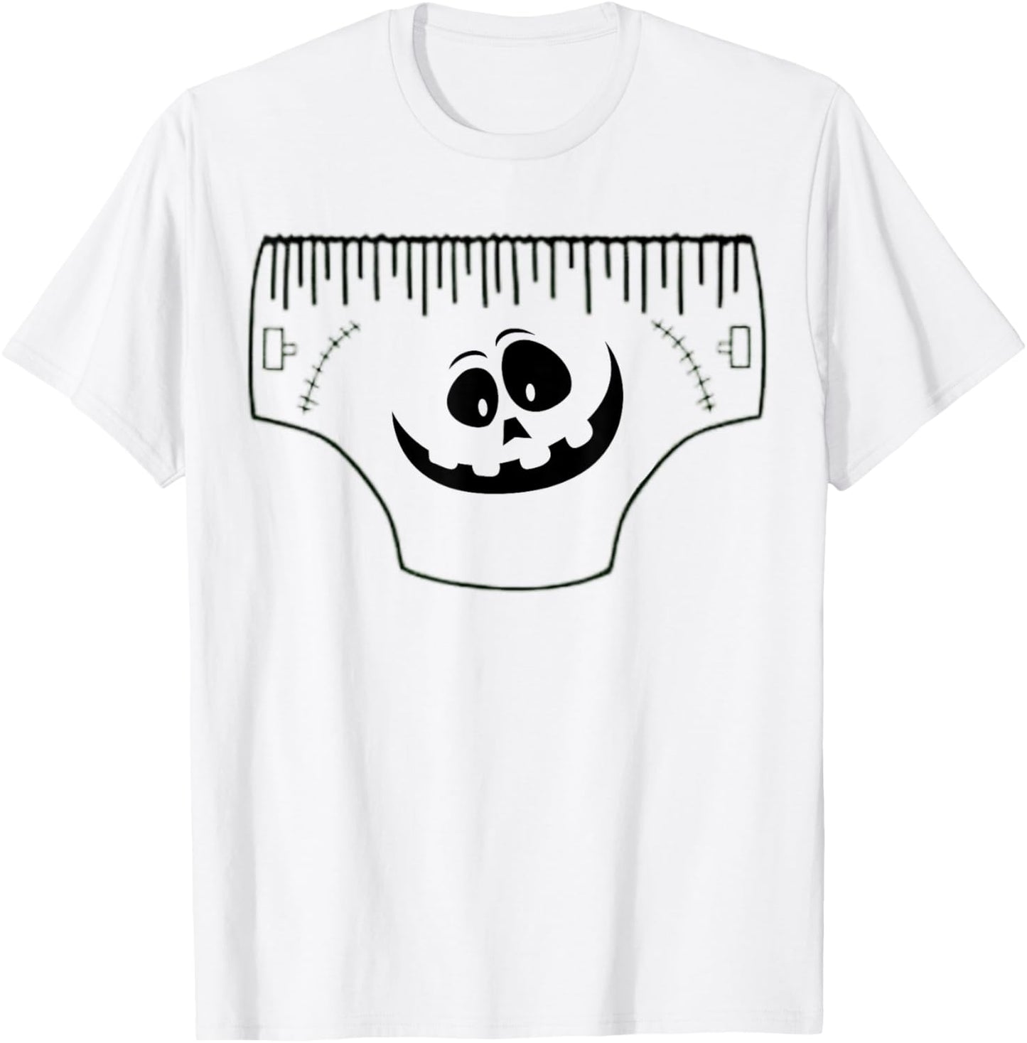 Funny Creepy Pair Of Underwear Face Costume T-Shirt - T-Shirt | White