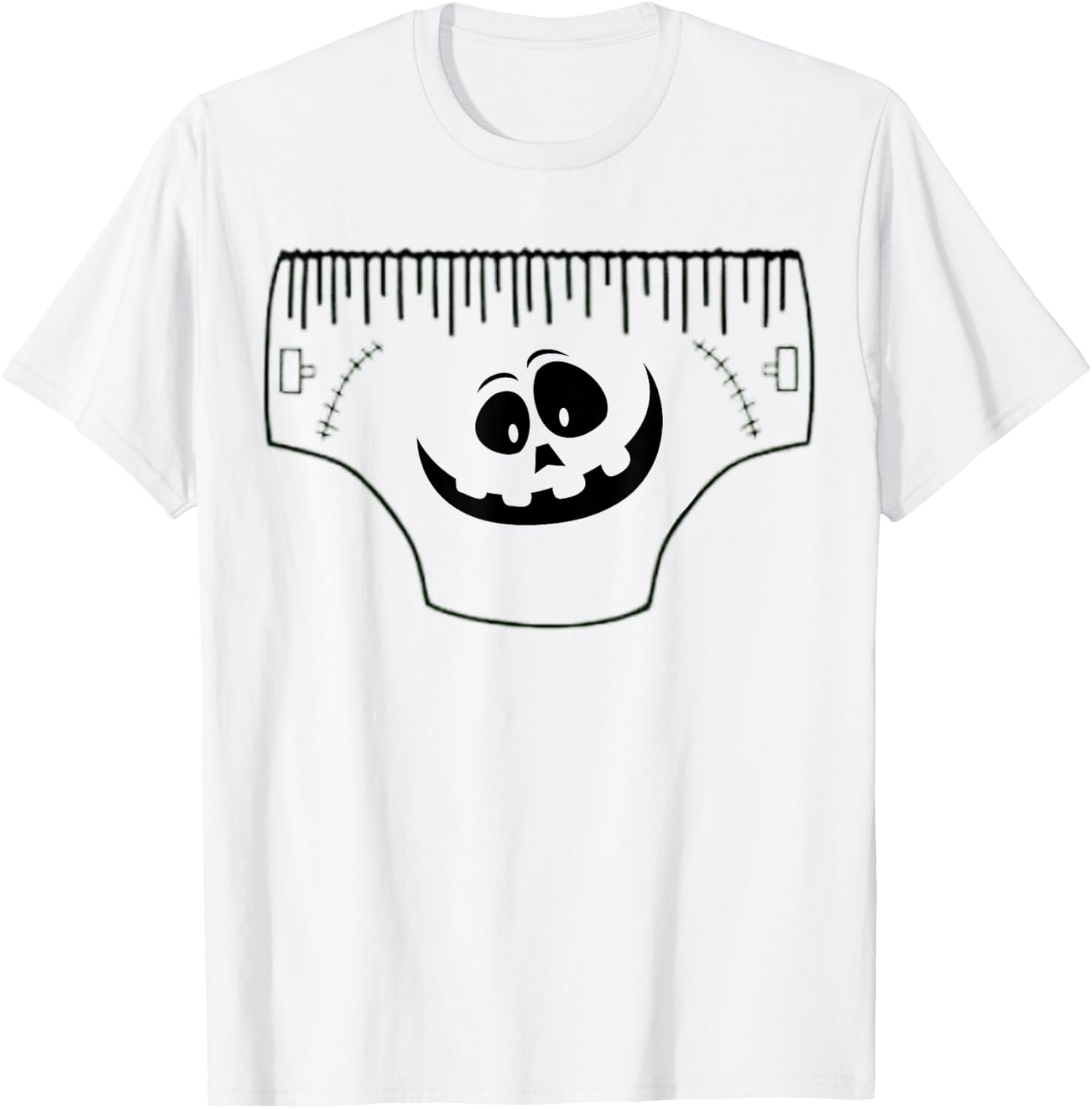 Funny Creepy Pair Of Underwear Face Costume T-Shirt - T-Shirt | White