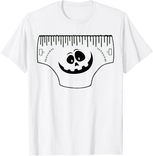 Funny Creepy Pair Of Underwear Face Costume T-Shirt - T-Shirt | White