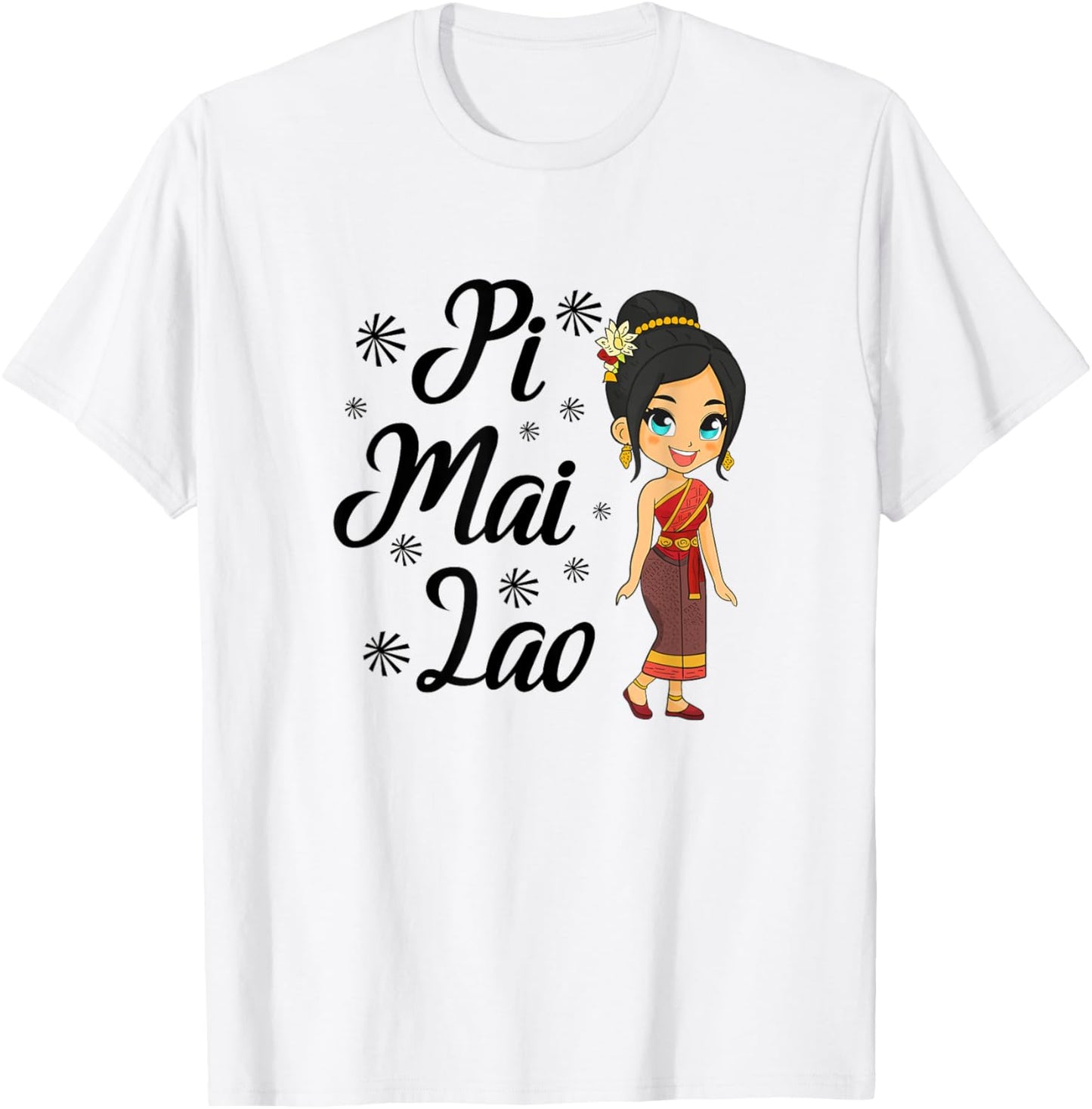 Laos Lao Laotian Happy Lao New Year Pim Mai Lao T-Shirt - T-Shirt | White