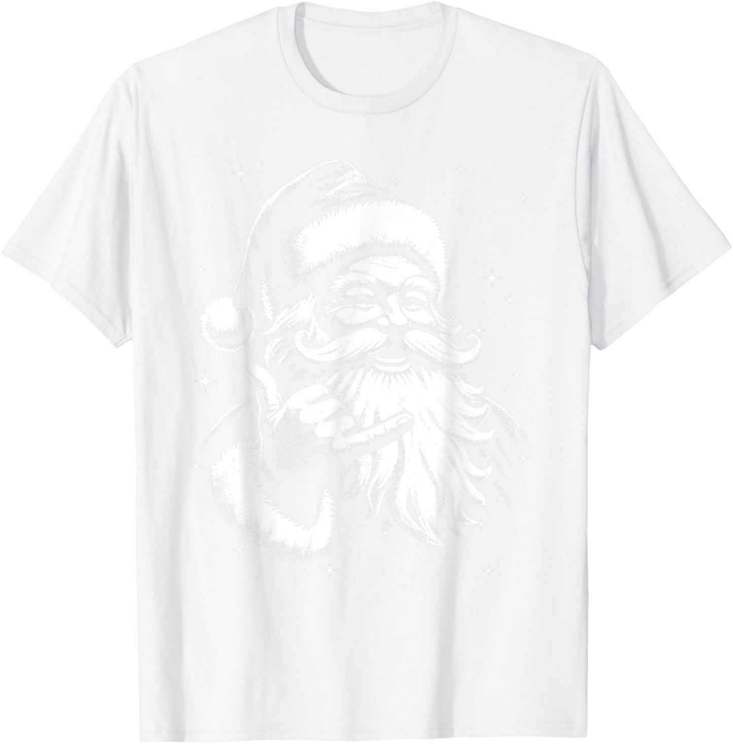 Retro Rad Christmas Mele Kalikimaka Santa Shaka Hawaii Surf T-Shirt - T-Shirt | White