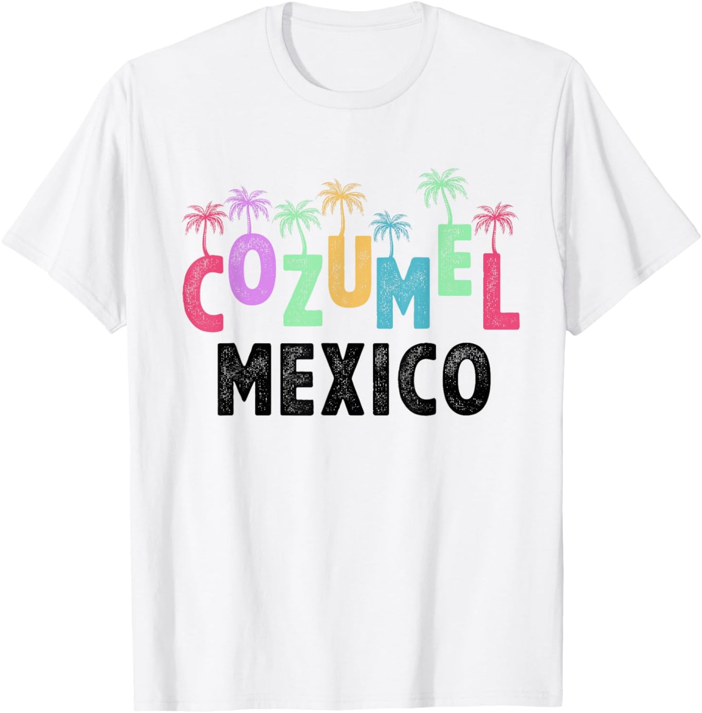 Cozumel Mexico Souvenir Vacation Travel Men Women Reminder T-Shirt - T-Shirt | White