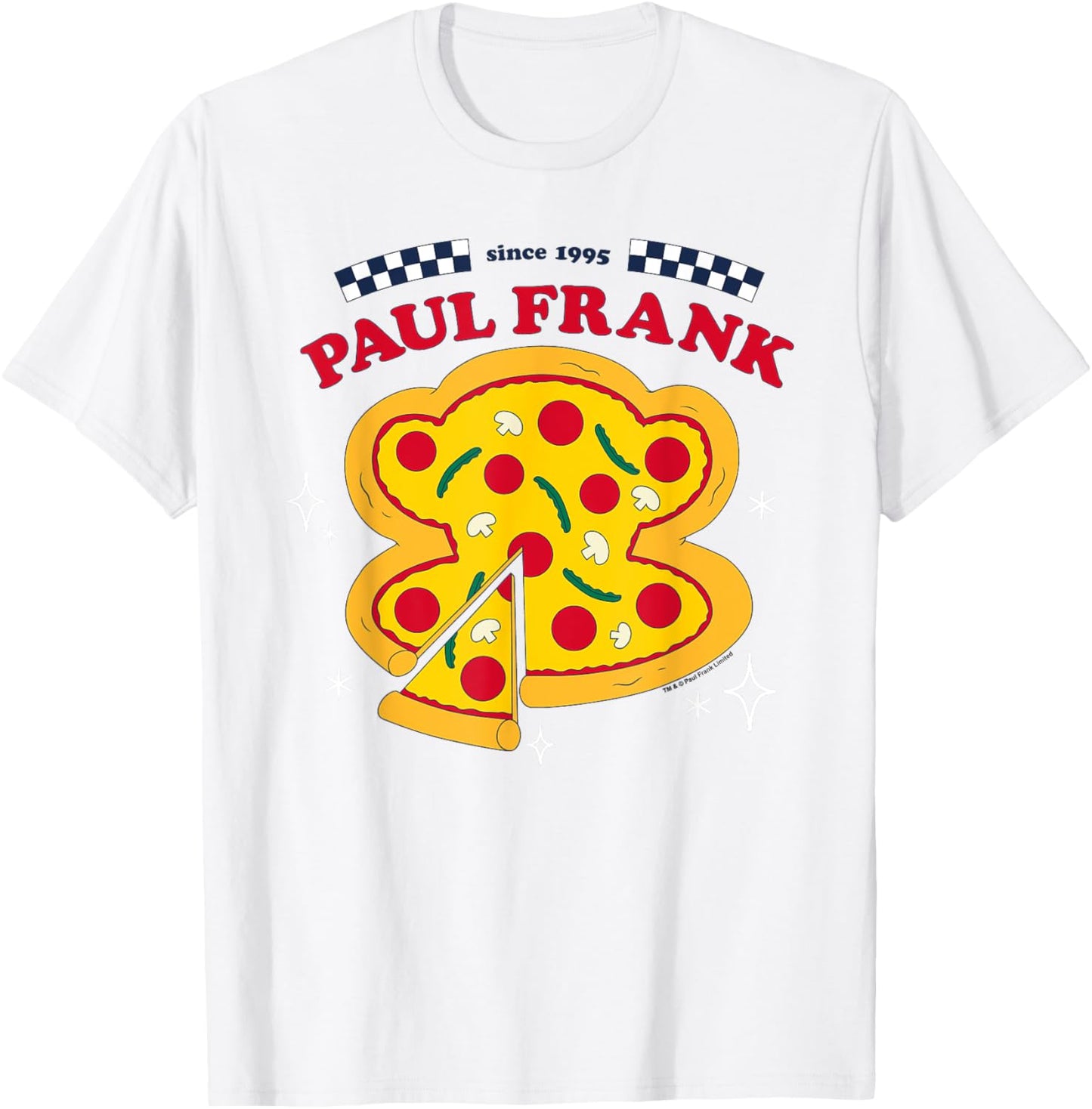 Paul Frank Julius The Monkey Face Pizza Since 1995 T-Shirt - T-Shirt | White