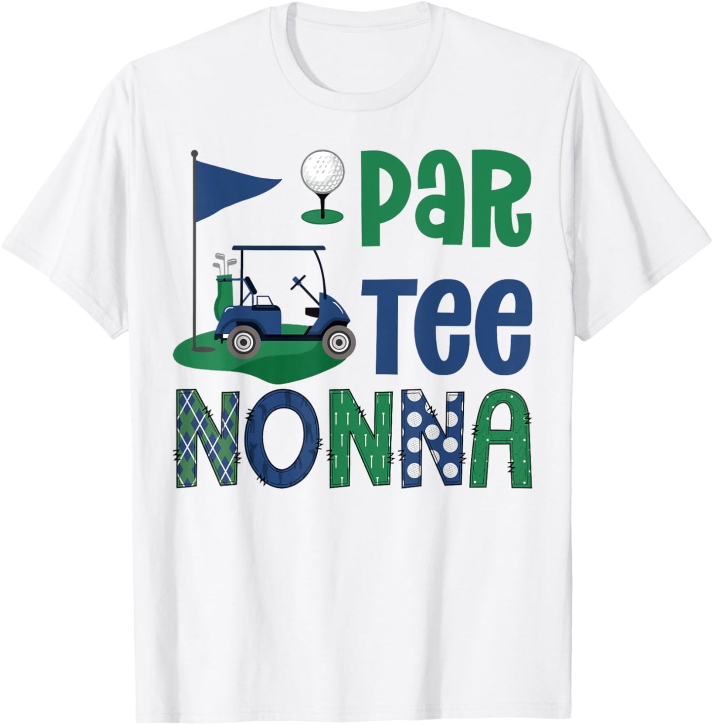 Par- Nonna Golf Lover Birthday Party Family Matching T-Shirt - T-Shirt | White