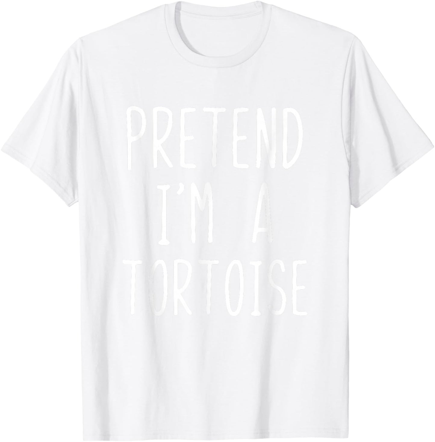Pretend I'm A Tortoise Costume Halloween Lazy Adult Kids T-Shirt - T-Shirt | White