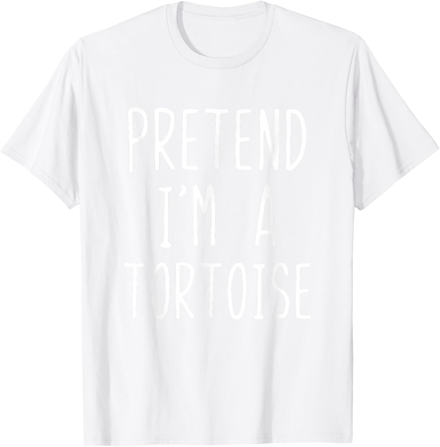 Pretend I'm A Tortoise Costume Halloween Lazy Adult Kids T-Shirt - T-Shirt | White
