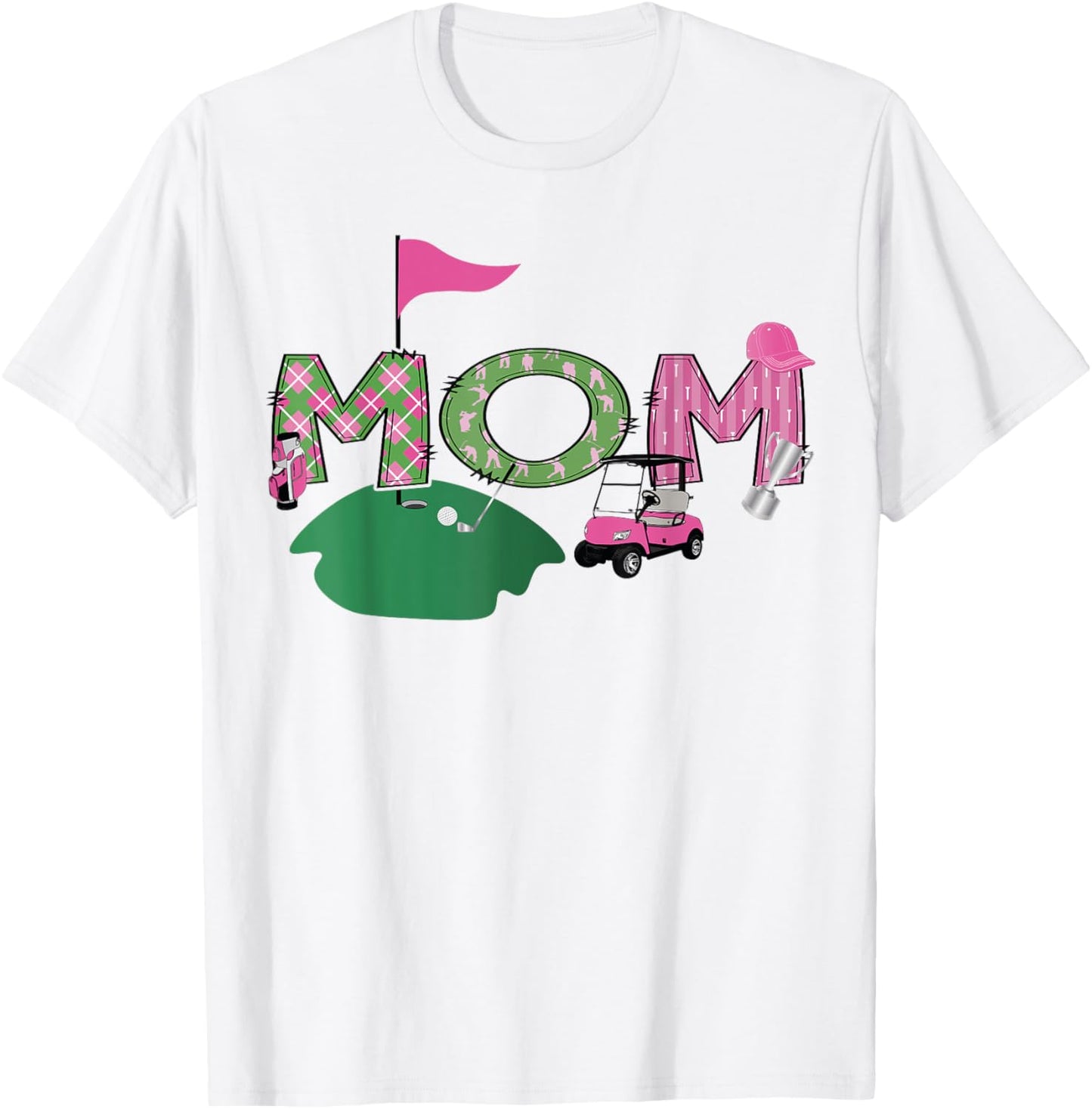 Golf Mom Hole In One Golf 1St Birthday Party T-Shirt - T-Shirt | White
