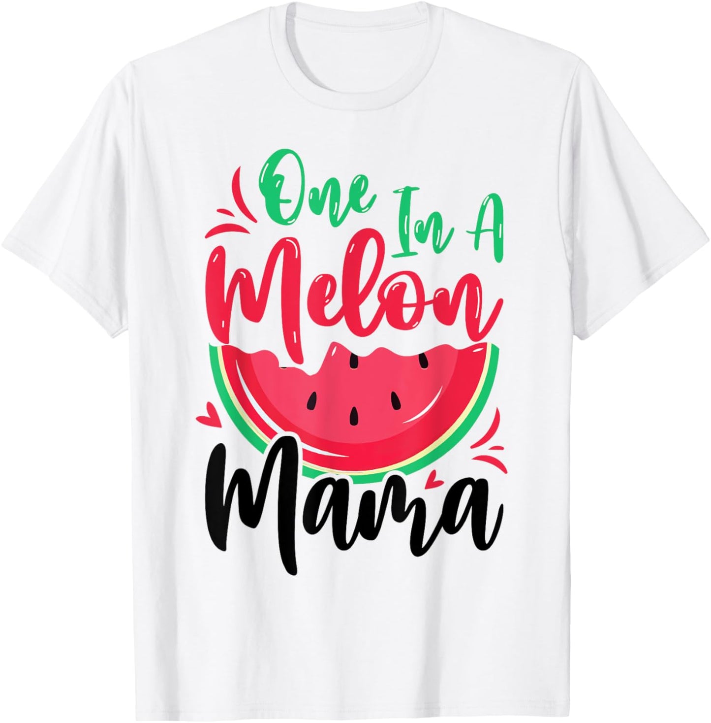One in a Melon Mama Summer Birthday Party Matching Family T-Shirt - T-Shirt | White