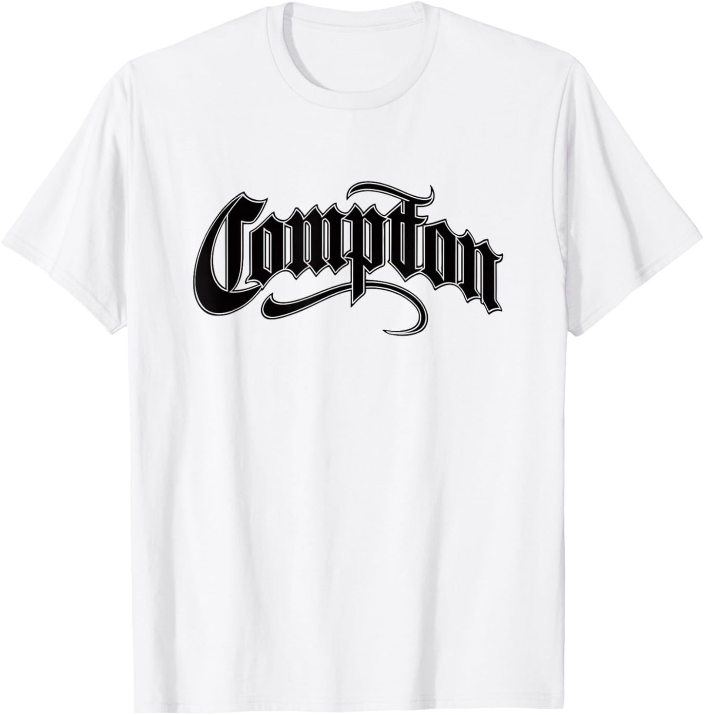 Compton West Coast Gangsta Rap White Style 04 T-Shirt - T-Shirt | White