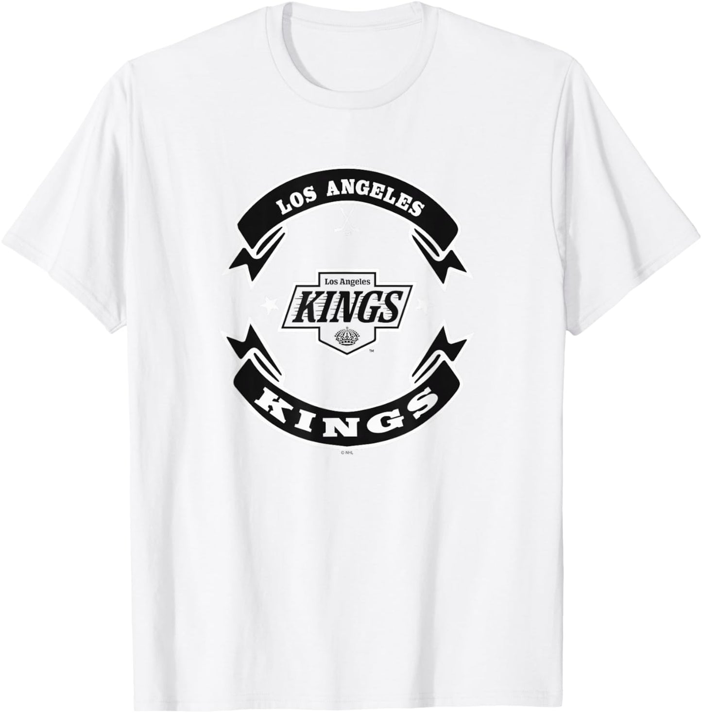 Los Angeles Kings Blaze Gray Officially Licensed T-Shirt - T-Shirt | White
