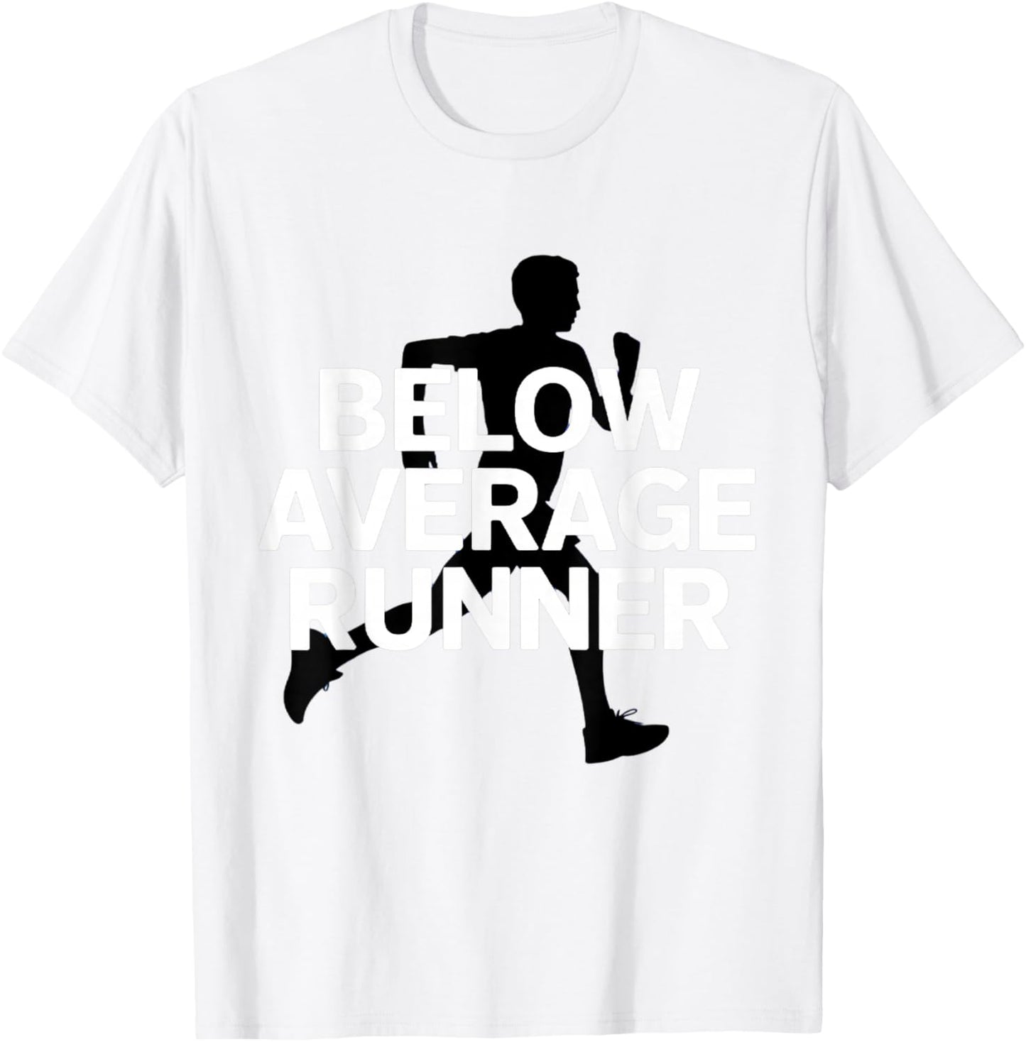 Below Average Runner T-Shirt - T-Shirt | White