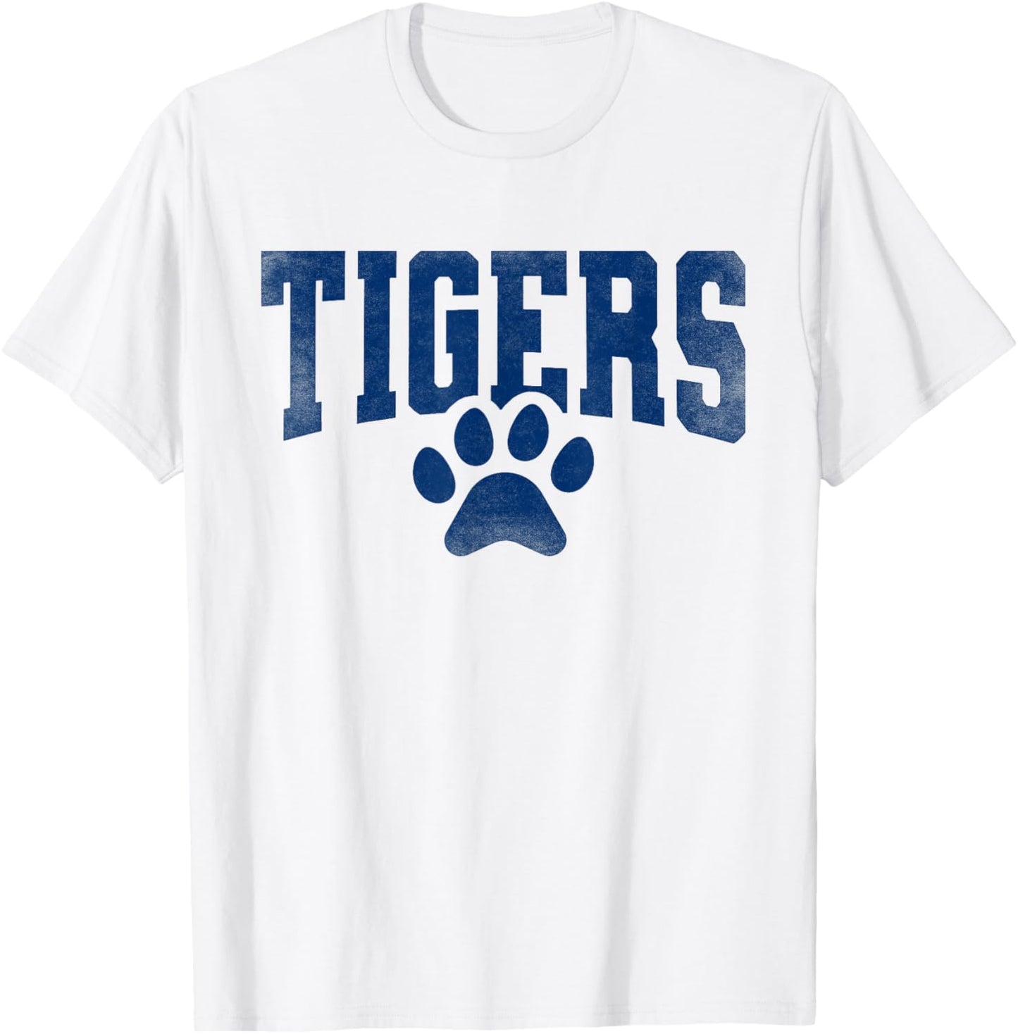 Vintage Tigers School Sports Name Spirit Girls Kid T-Shirt - T-Shirt | White