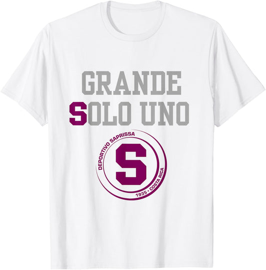 Grande SOLO uno Saprissa apparel T-Shirt - T-Shirt | White