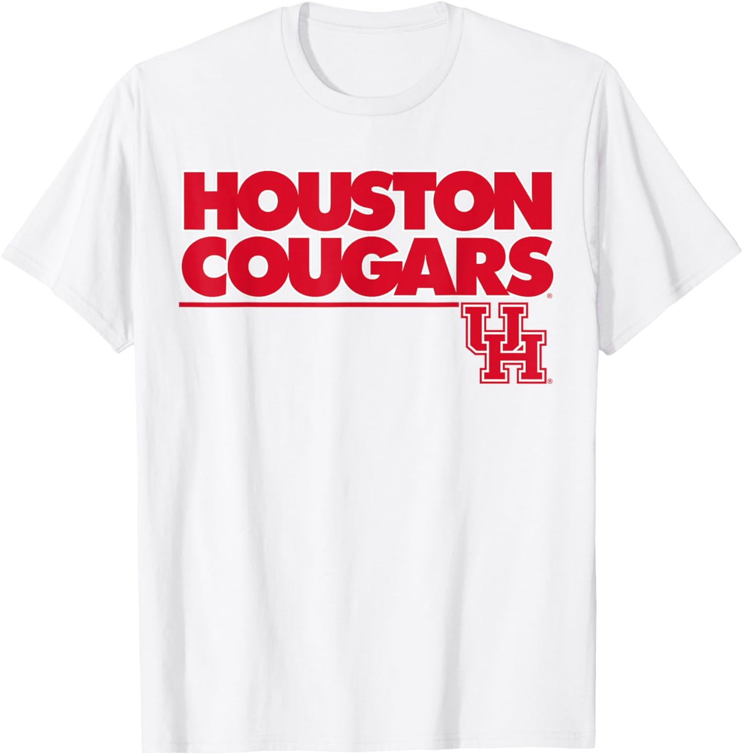 University of Houston | Houston Blue Collection Block Logo T-Shirt - T-Shirt | White