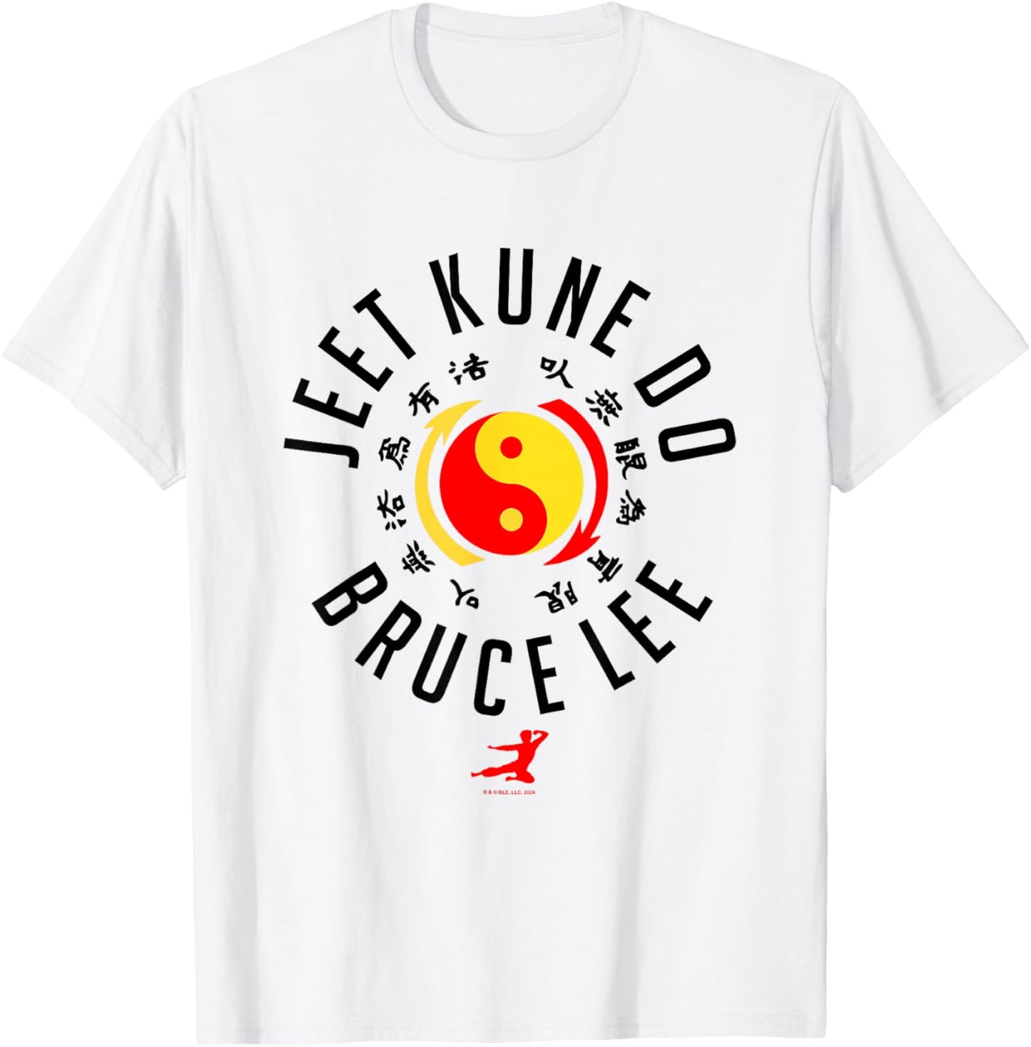 Bruce Lee Jeet Kune Do Chest Logo T-Shirt - T-Shirt | White